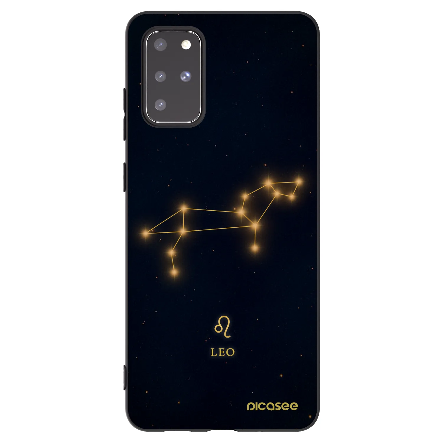 Picasee crna silikonska maskica za Samsung Galaxy S20+ G985F - LEO