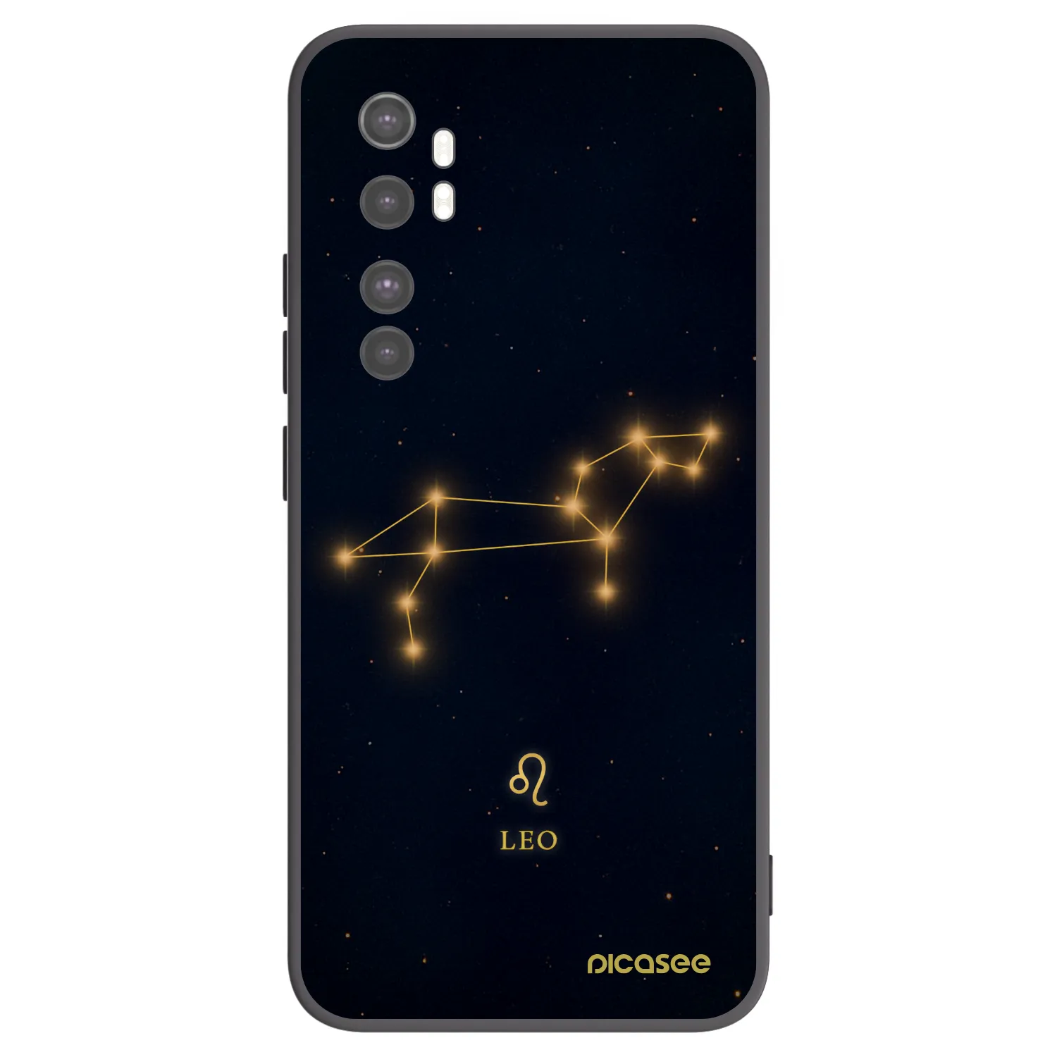 Picasee crna silikonska maskica za Xiaomi Mi Note 10 Lite - LEO