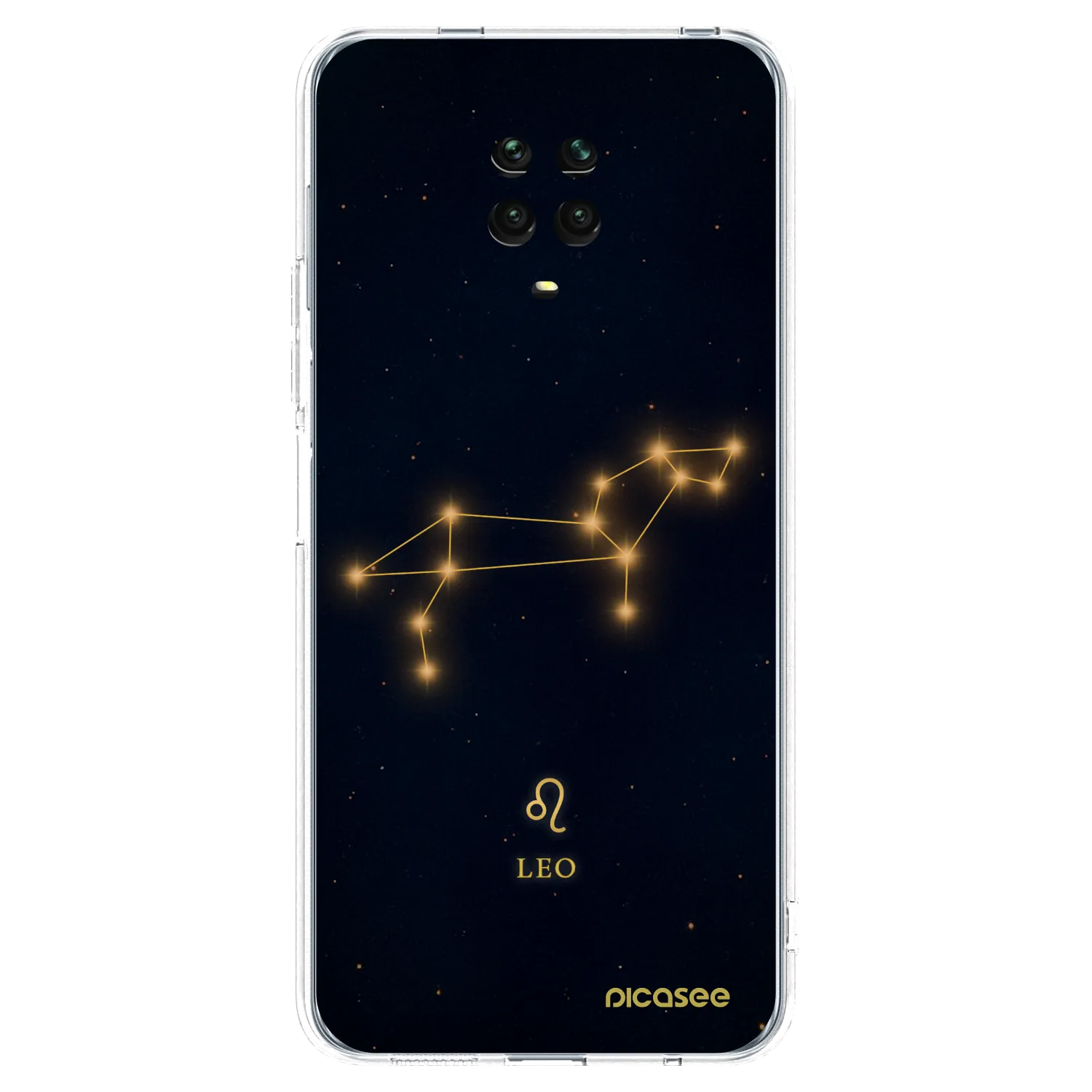 Picasee silikonska prozirna maskica za Xiaomi Redmi Note 9S - LEO