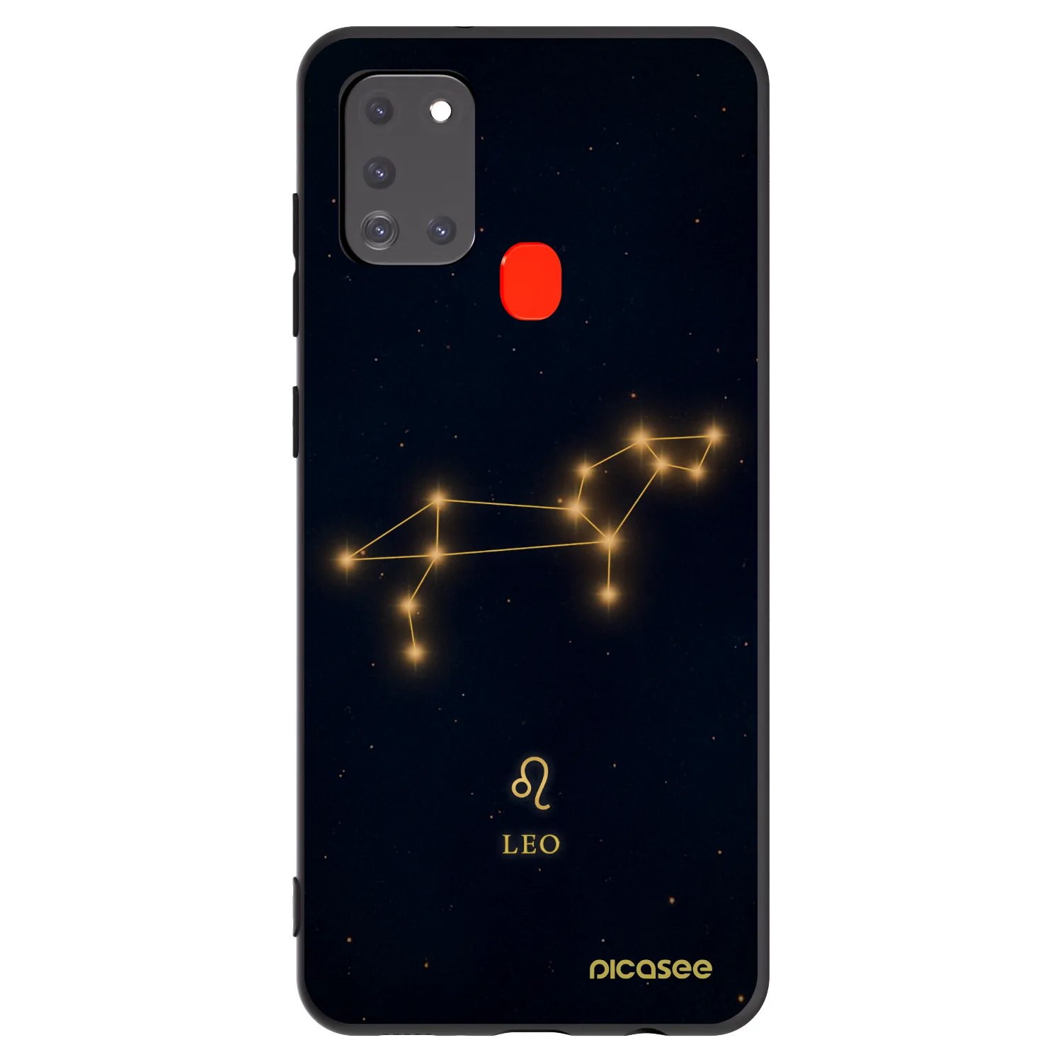 Picasee crna silikonska maskica za Samsung Galaxy A21s - LEO