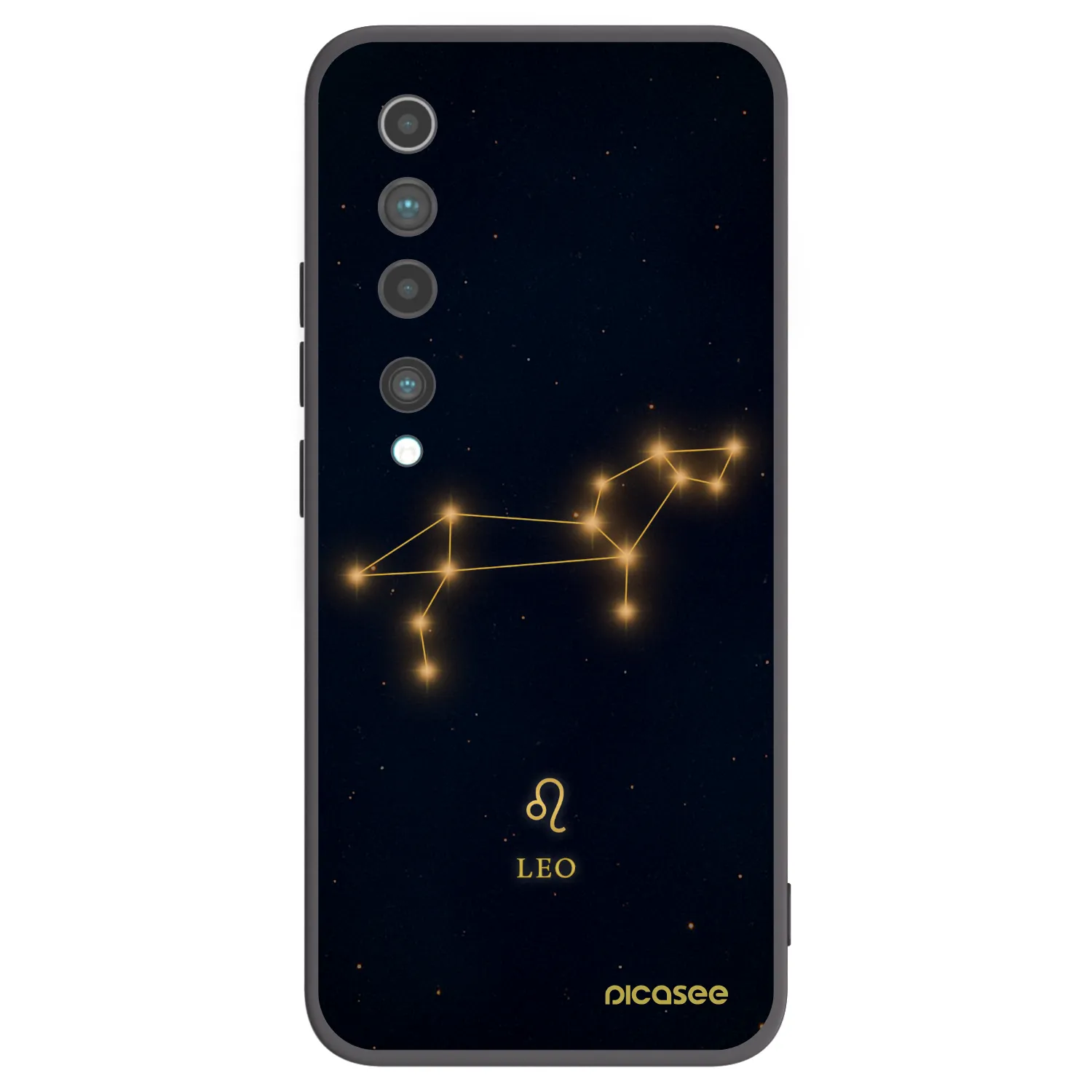 Picasee crna silikonska maskica za Xiaomi Mi 10 - LEO
