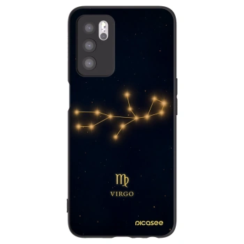 Picasee crna silikonska maskica za OPPO A16s - VIRGO