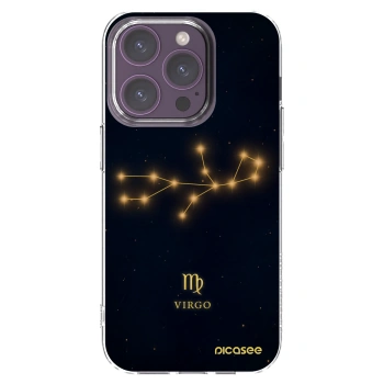 Picasee silikonska prozirna maskica za Apple iPhone 14 Pro - VIRGO