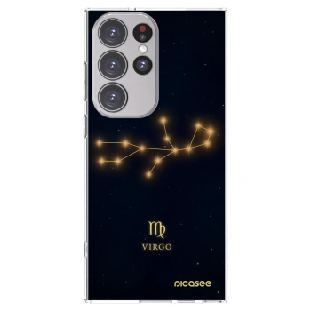 Picasee silikonska prozirna maskica za Samsung Galaxy S23 Ultra 5G - VIRGO