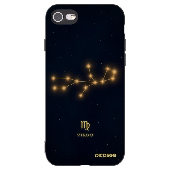Picasee crna silikonska maskica za Apple iPhone 8 - VIRGO