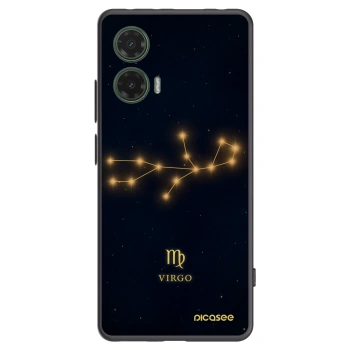Picasee crna silikonska maskica za Motorola Moto G35 5G - VIRGO