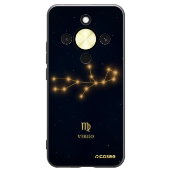Picasee crna silikonska maskica za Honor Magic8 Lite 5G - VIRGO