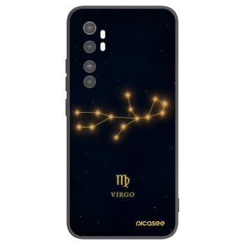 Picasee crna silikonska maskica za Xiaomi Mi Note 10 Lite - VIRGO