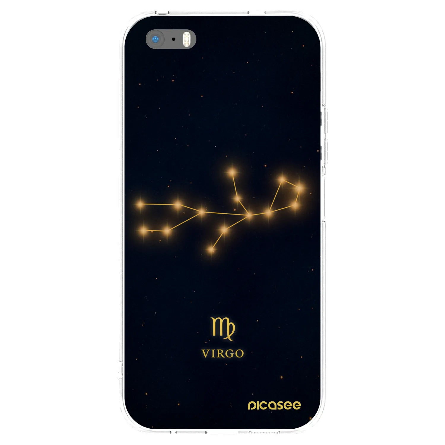 Picasee silikonska prozirna maskica za Apple iPhone 5/5S/SE - VIRGO