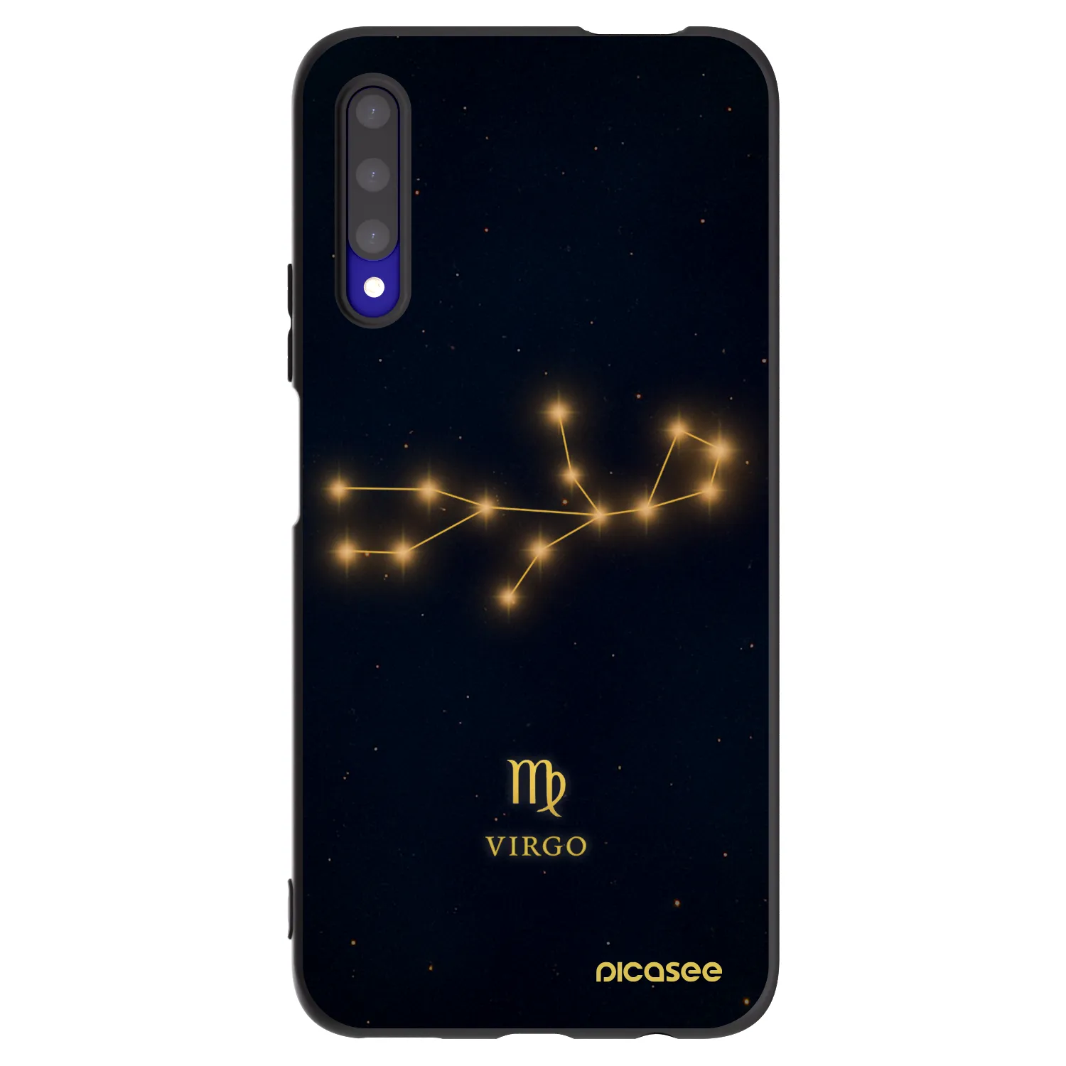 Picasee crna silikonska maskica za Honor 9X Pro - VIRGO