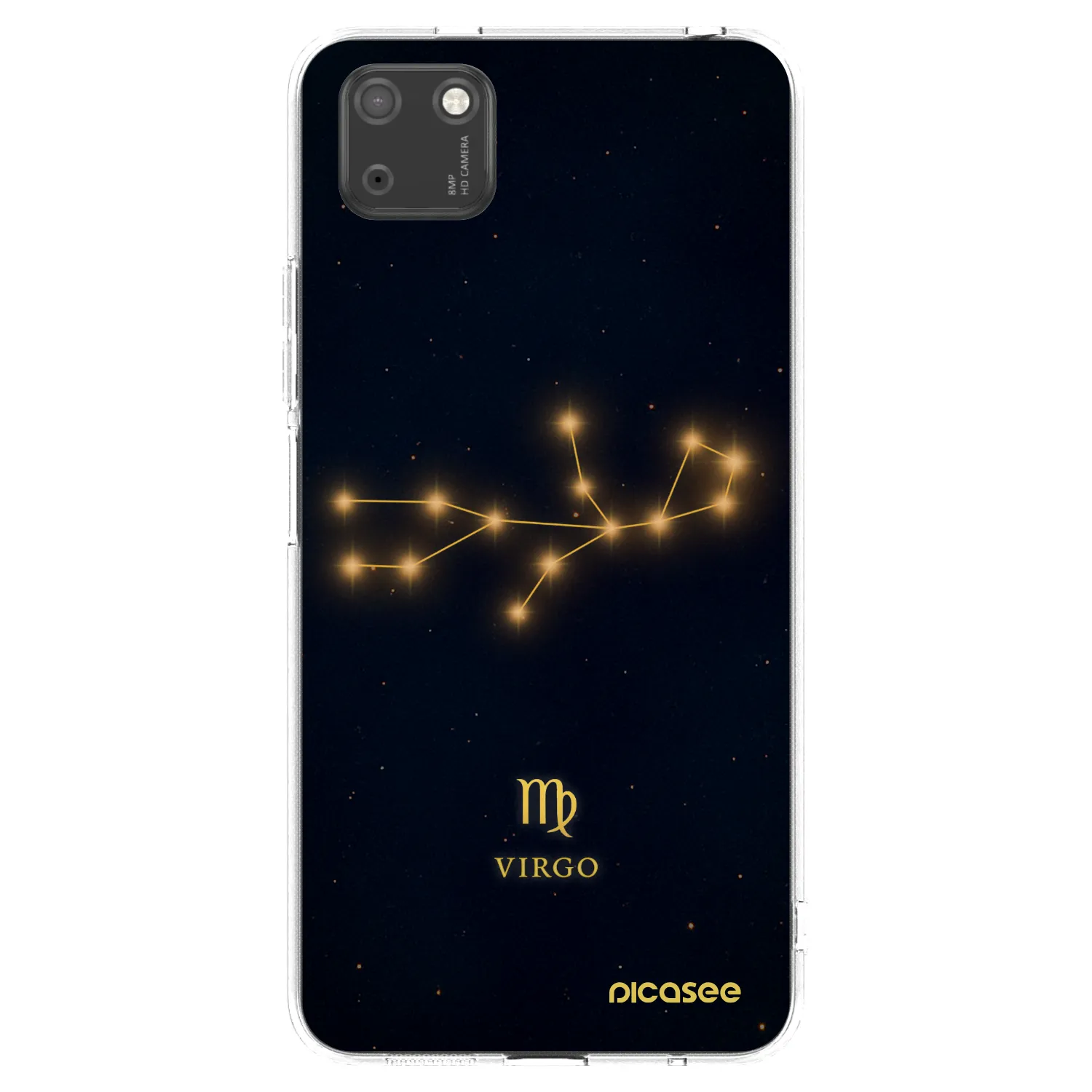 Picasee silikonska prozirna maskica za Huawei Y5P - VIRGO
