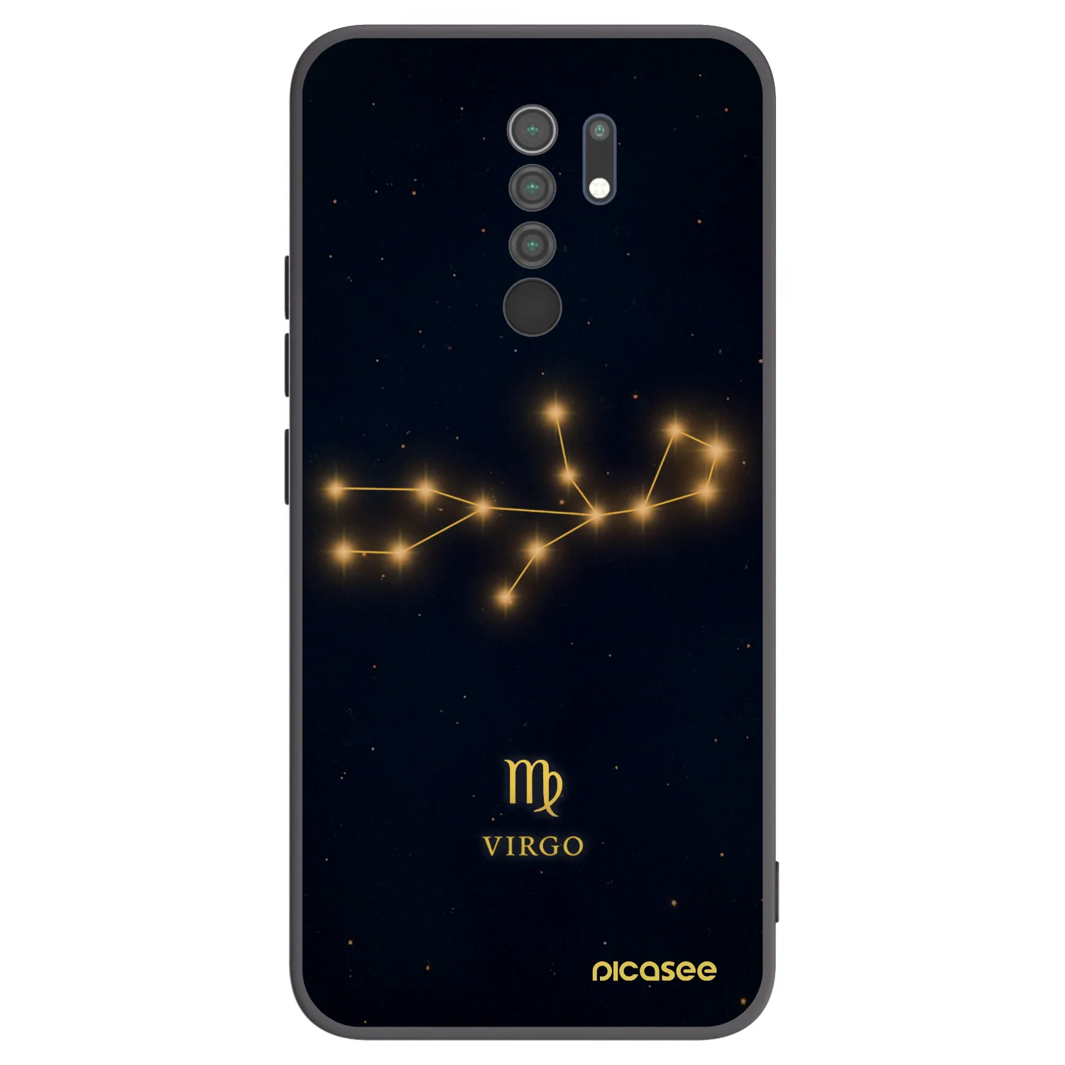 Picasee crna silikonska maskica za Xiaomi Redmi 9 - VIRGO