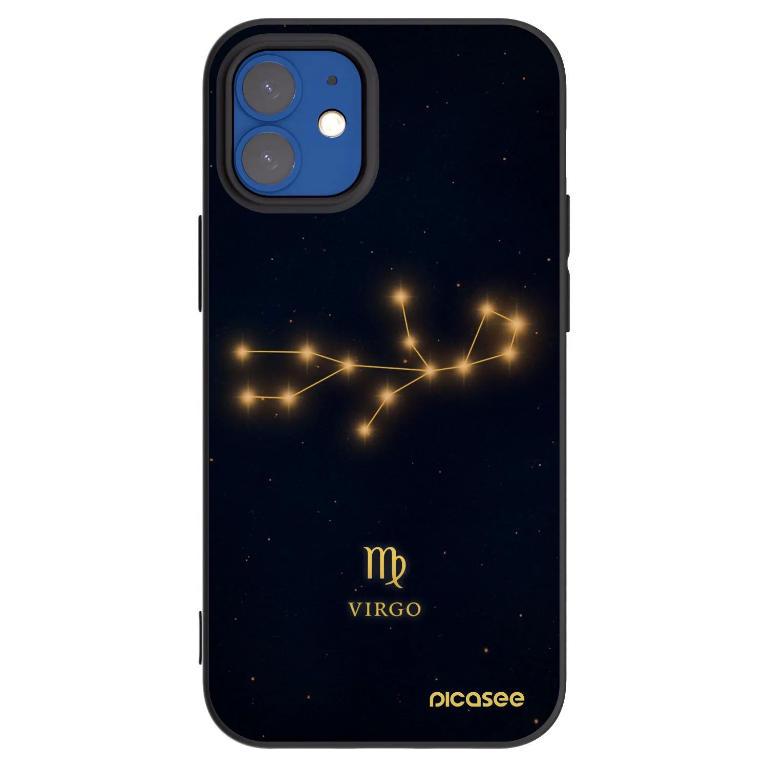 Picasee crna silikonska maskica za Apple iPhone 12 mini - VIRGO