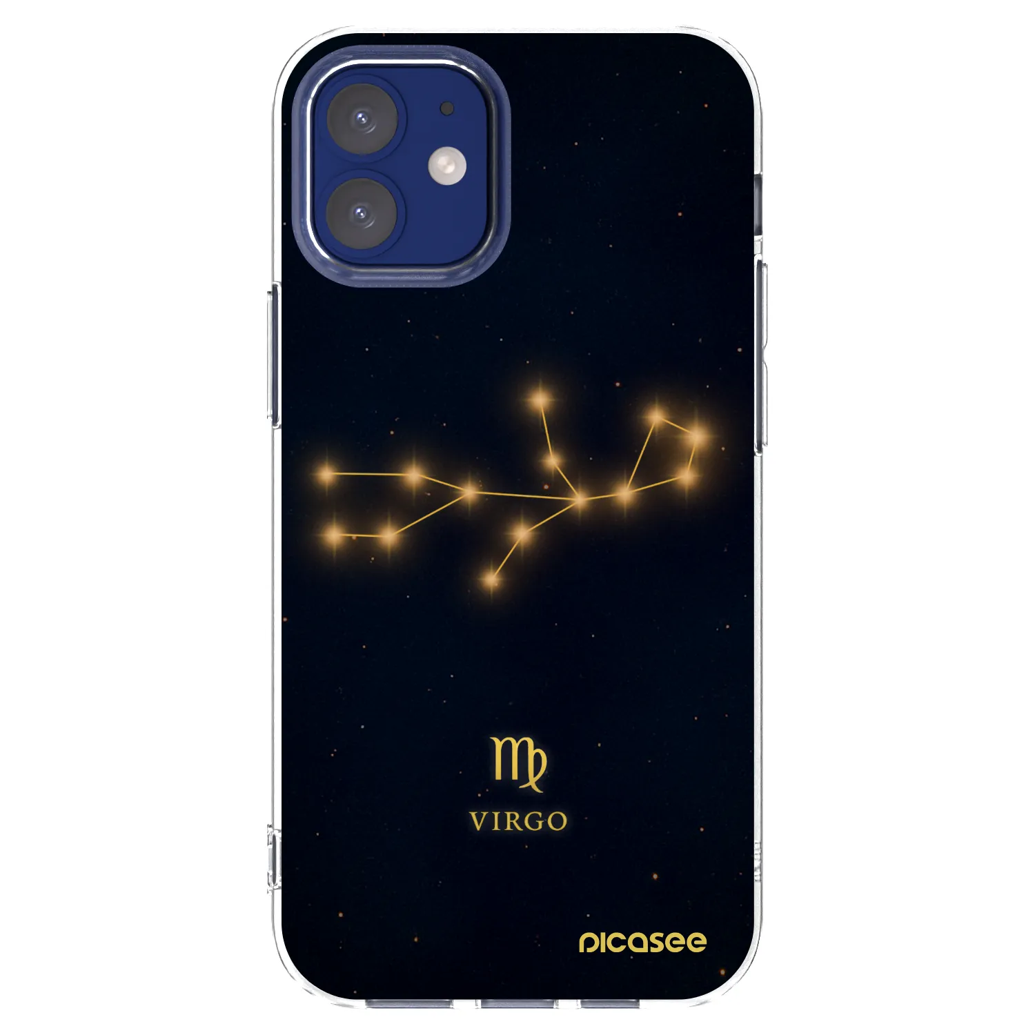 Picasee silikonska prozirna maskica za Apple iPhone 12 mini - VIRGO