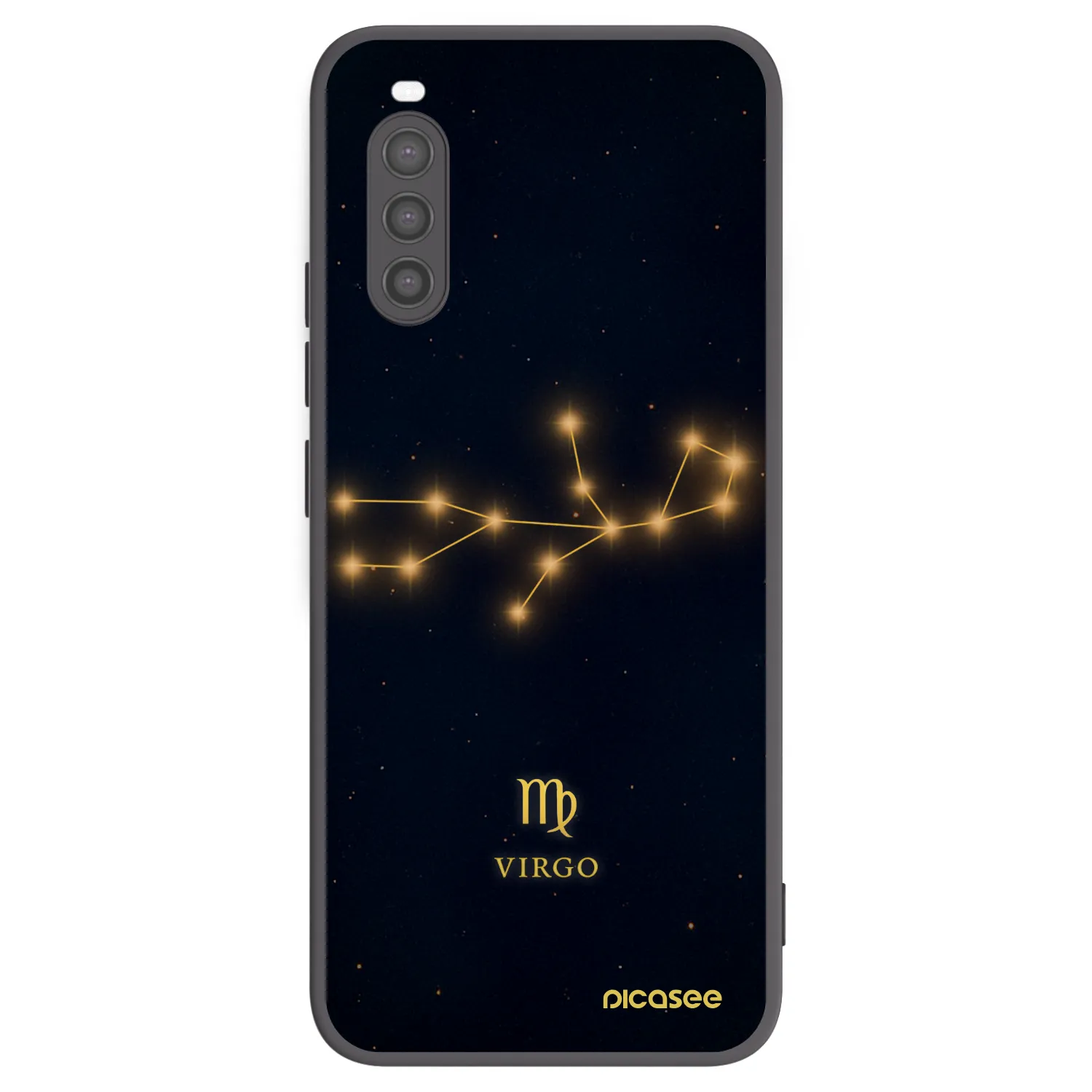 Picasee crna silikonska maskica za Sony Xperia 10 II - VIRGO