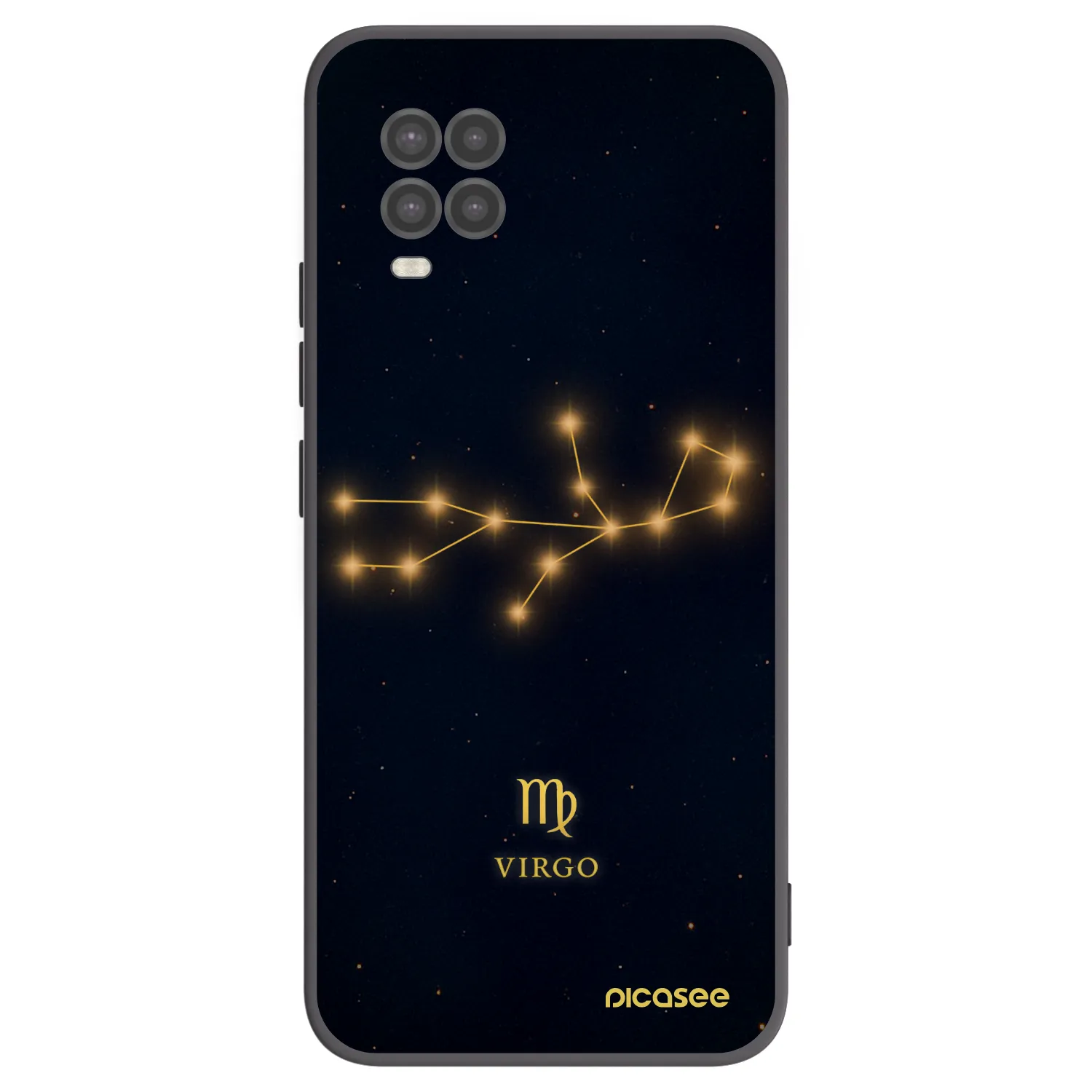 Picasee crna silikonska maskica za Xiaomi Mi 10 Lite - VIRGO