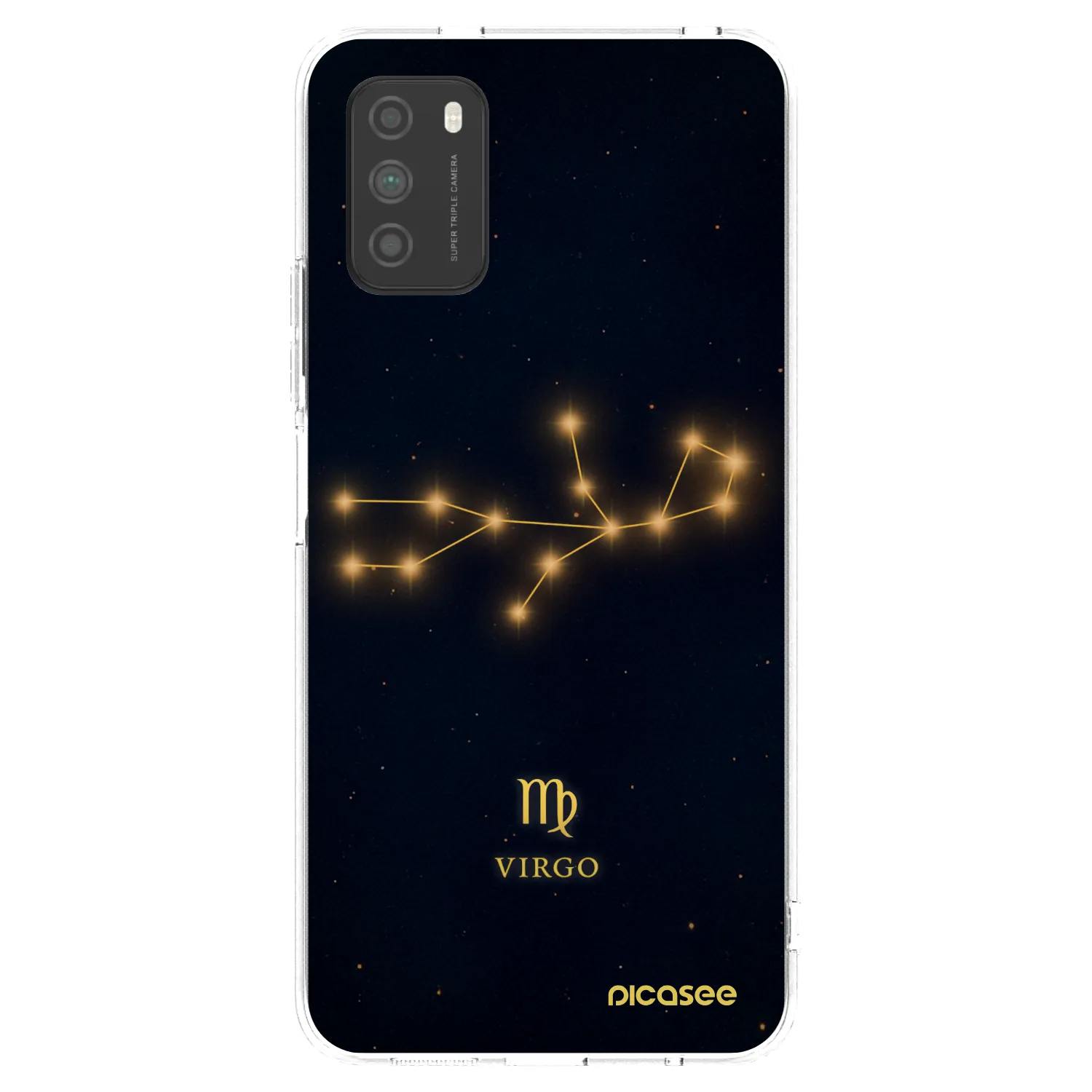 Picasee silikonska prozirna maskica za Xiaomi Poco M3 - VIRGO
