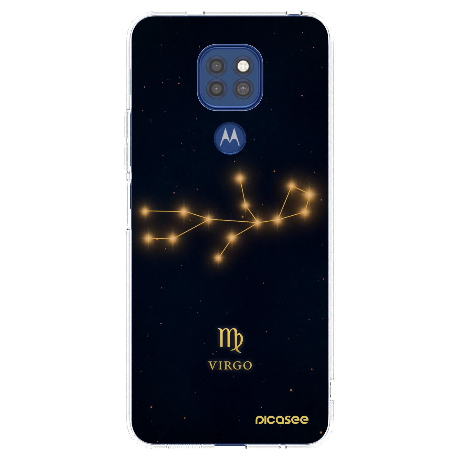 Picasee silikonska prozirna maskica za Motorola Moto G9 Play - VIRGO