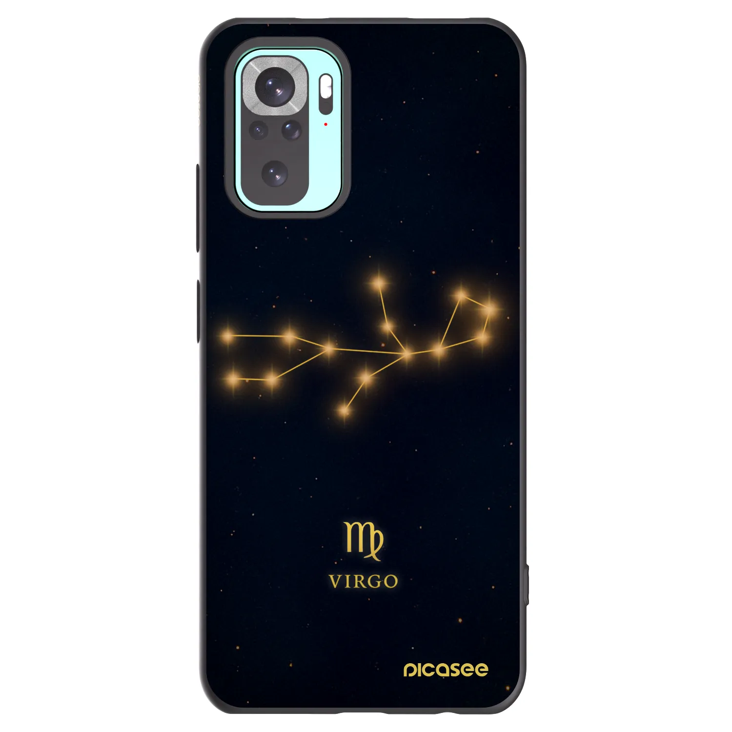 Picasee crna silikonska maskica za Xiaomi Redmi Note 10 Pro - VIRGO