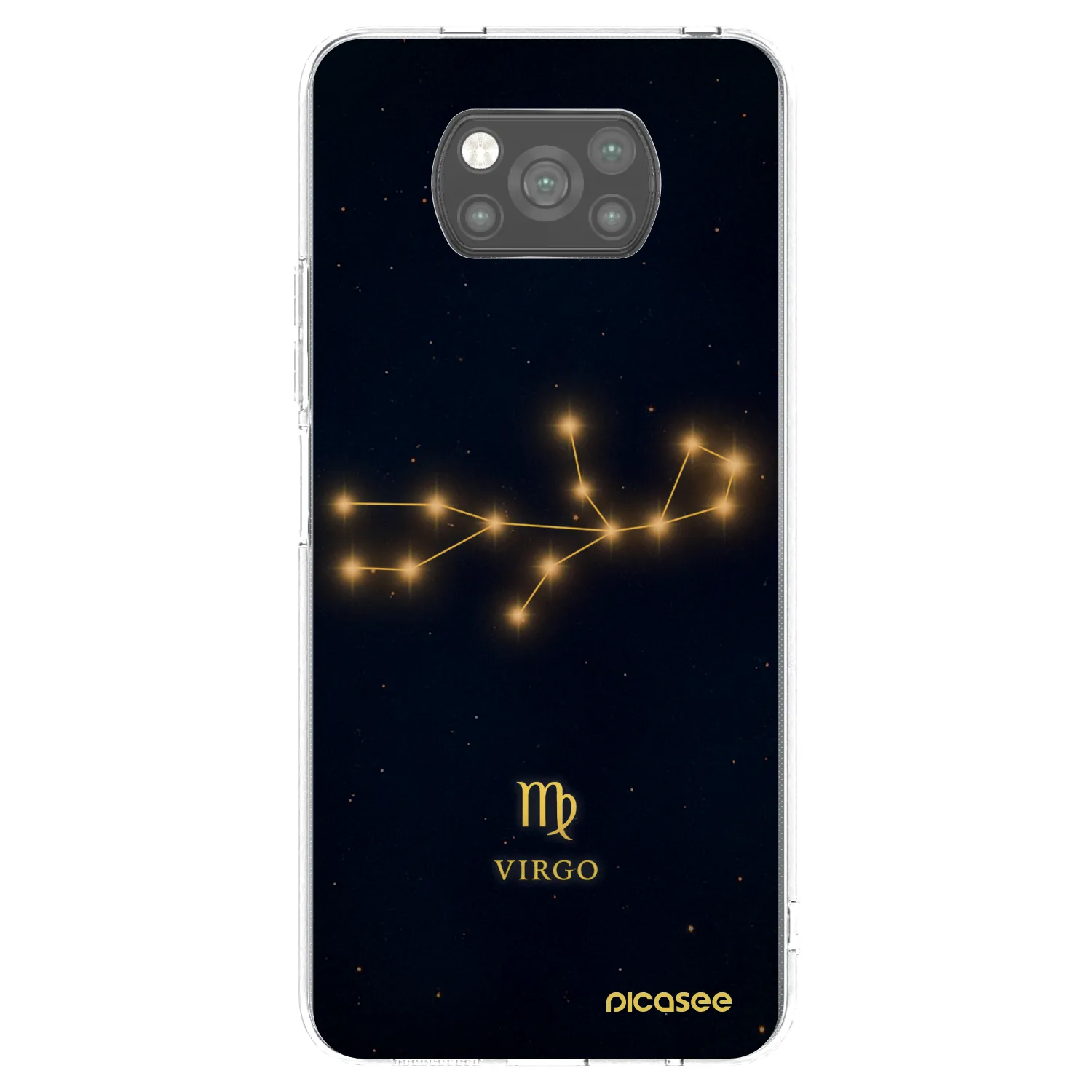 Picasee crna silikonska maskica za Xiaomi Poco X3 Pro - VIRGO