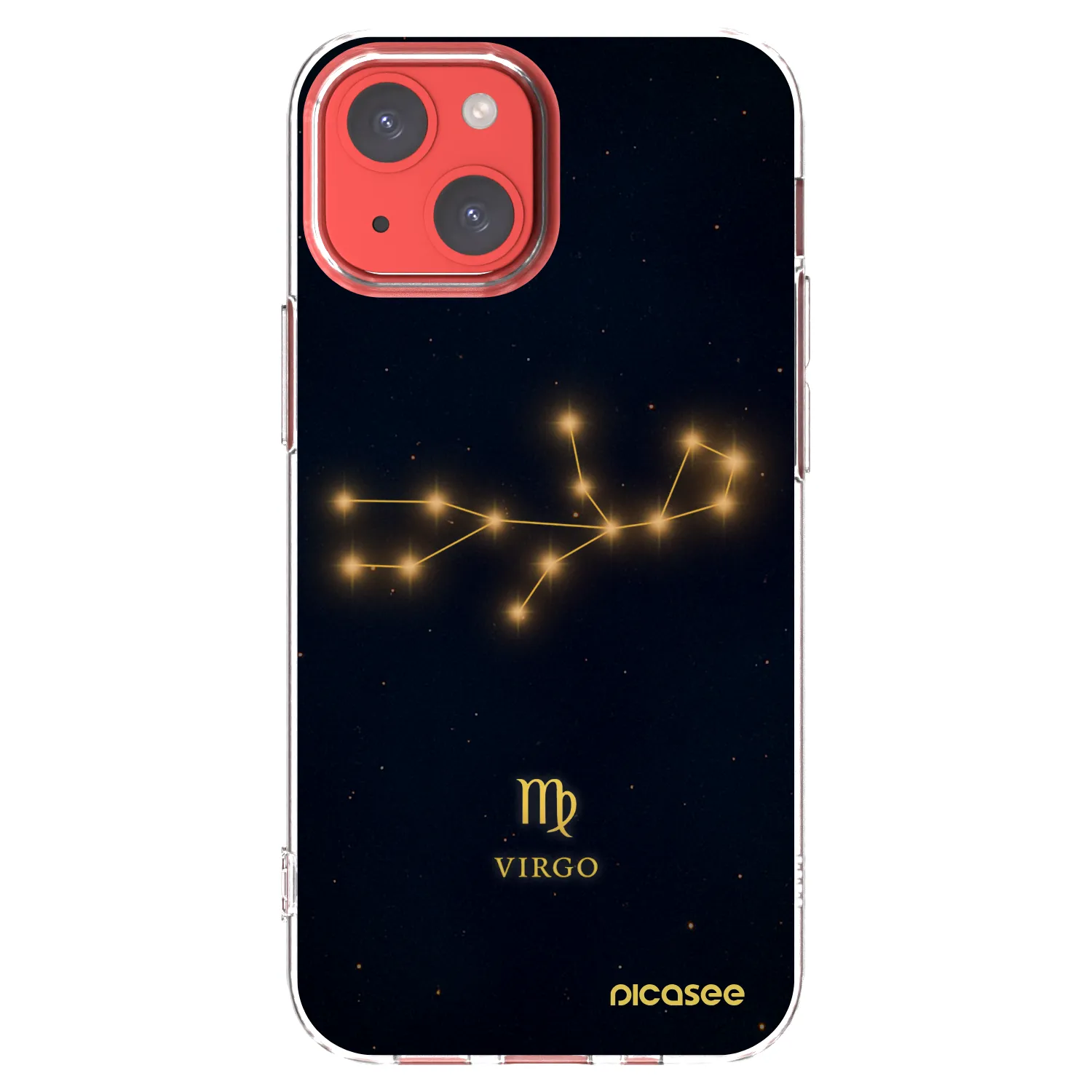 Picasee silikonska prozirna maskica za Apple iPhone 13 mini - VIRGO