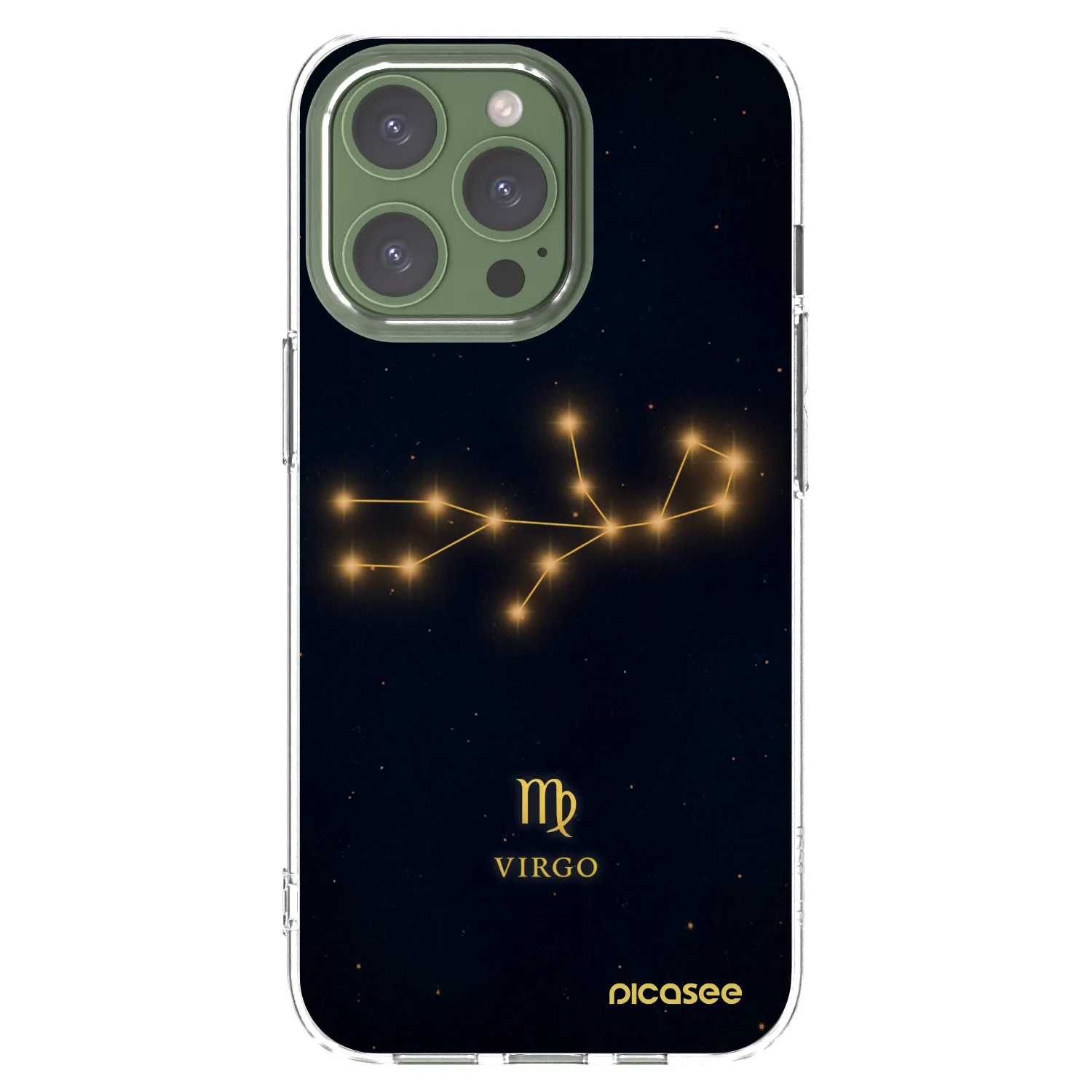 Picasee silikonska prozirna maskica za Apple iPhone 13 Pro - VIRGO