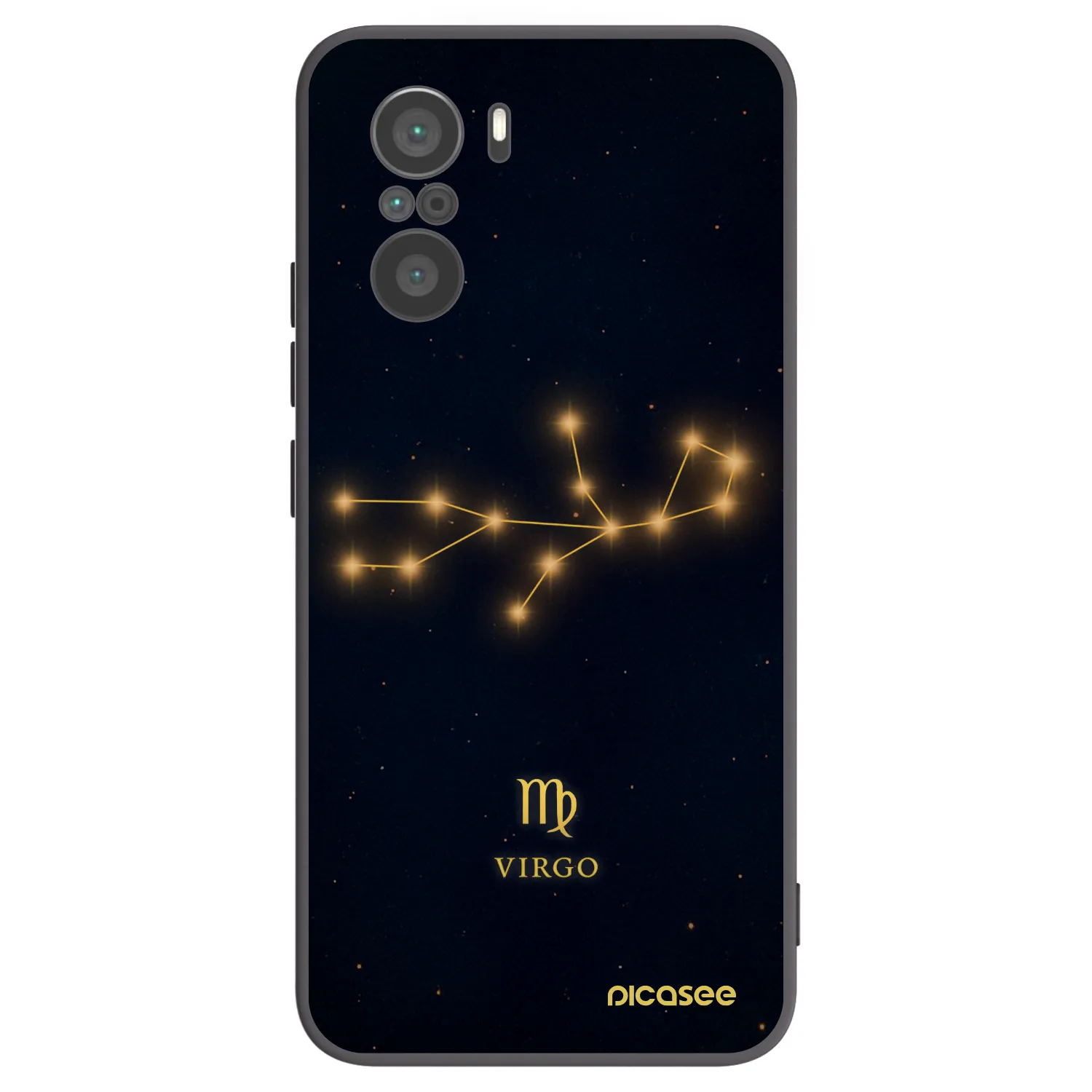 Picasee crna silikonska maskica za Xiaomi Poco F3 - VIRGO