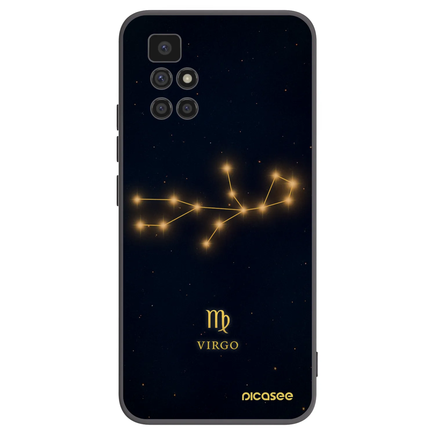 Picasee crna silikonska maskica za Xiaomi Redmi 10 - VIRGO