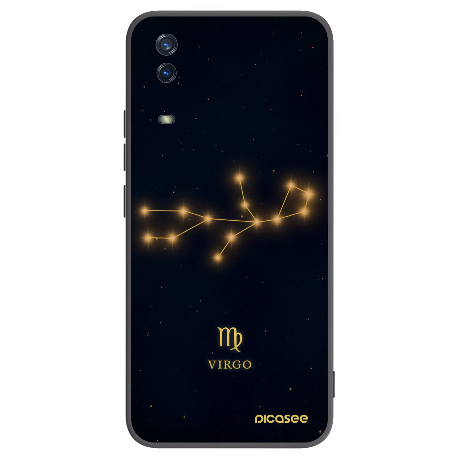 Picasee crna silikonska maskica za Vivo Y11s - VIRGO