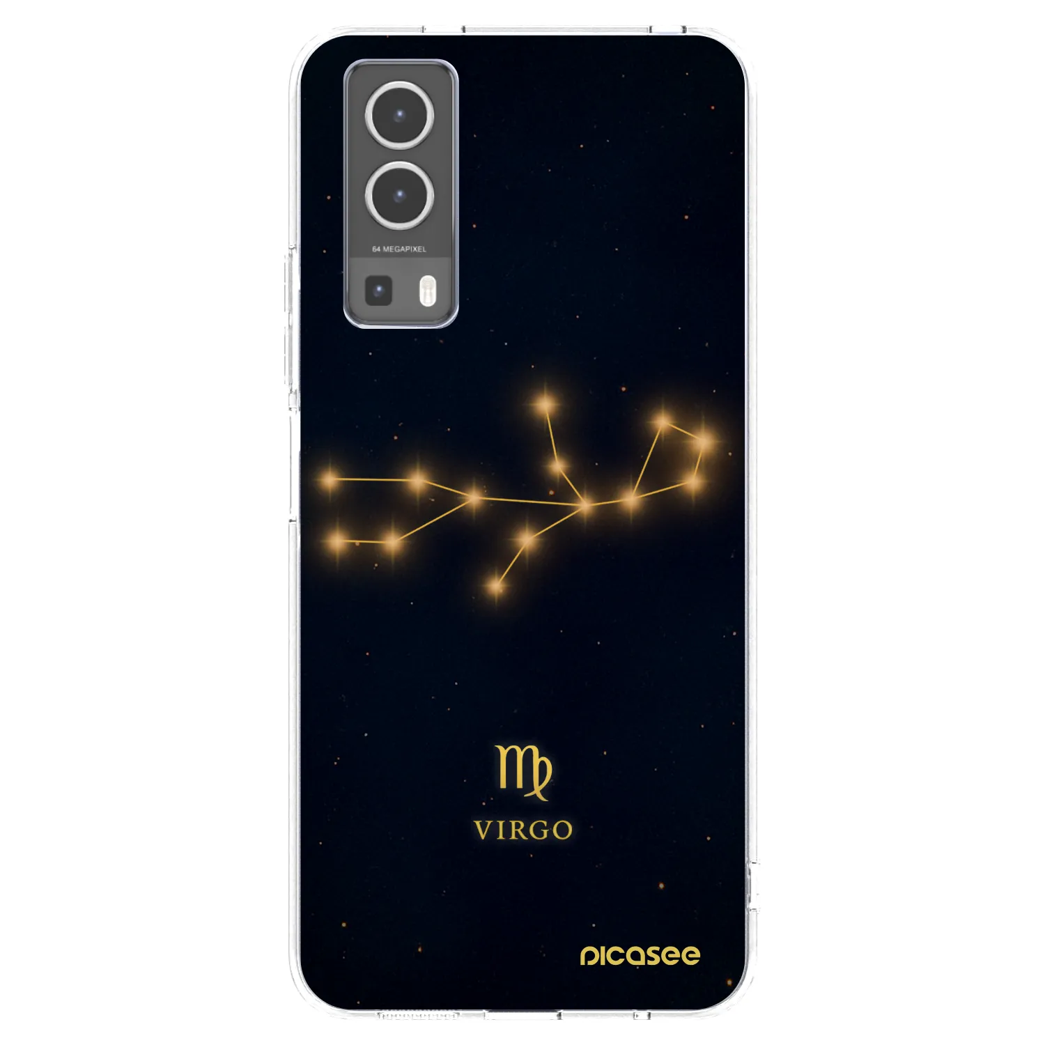 Picasee silikonska prozirna maskica za Vivo Y72 5G - VIRGO