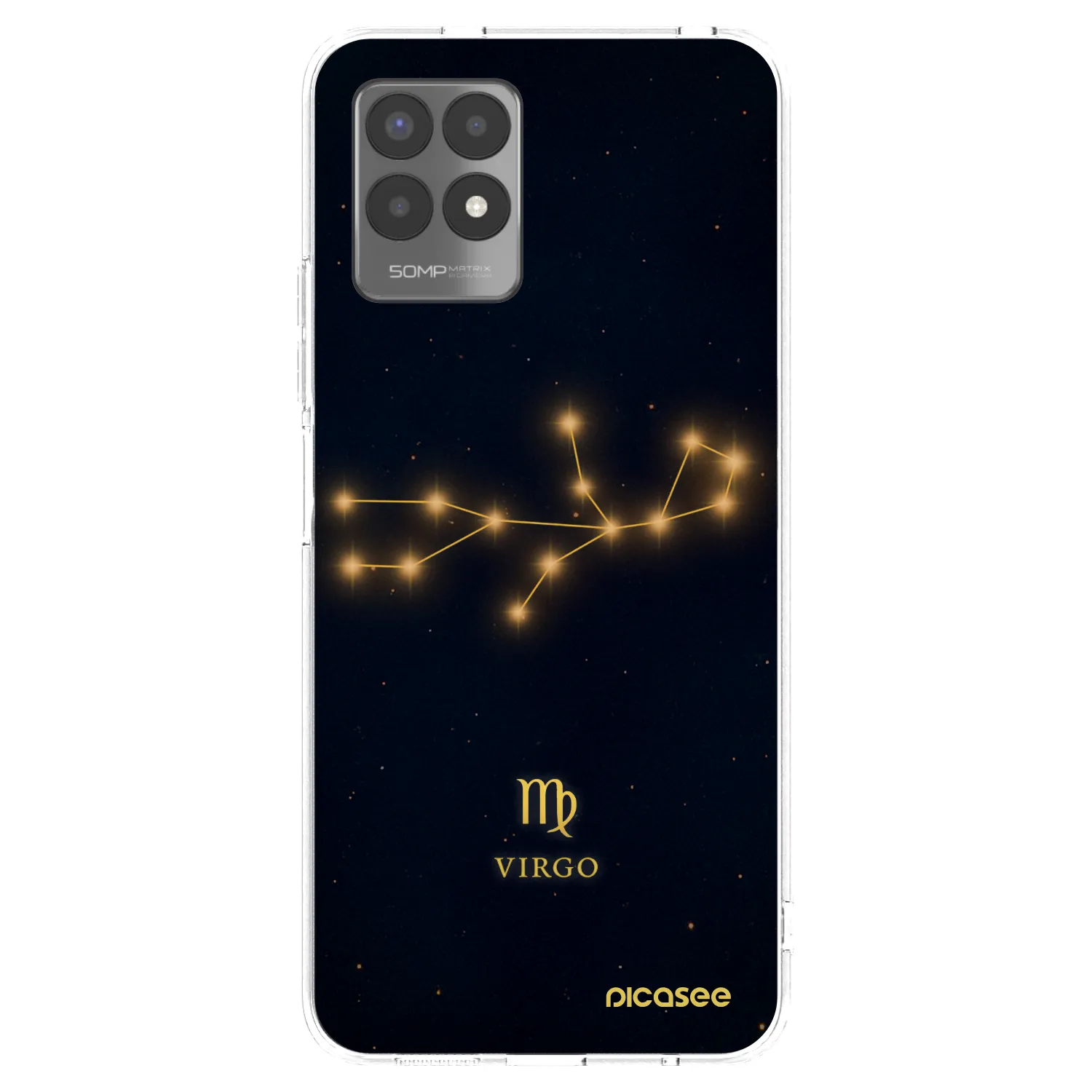 Picasee silikonska prozirna maskica za Realme 8i - VIRGO