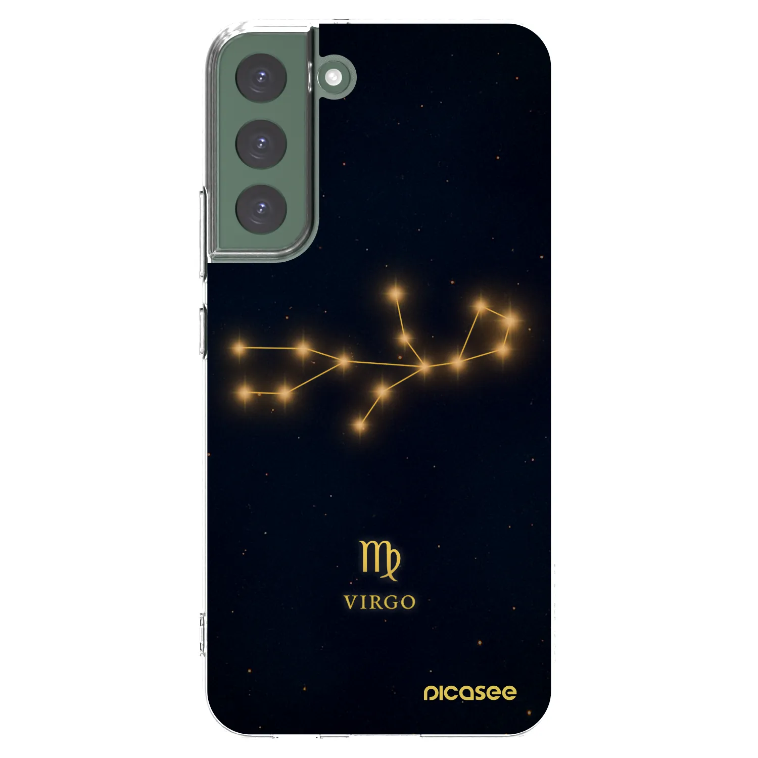 Picasee silikonska prozirna maskica za Samsung Galaxy S22+ 5G - VIRGO