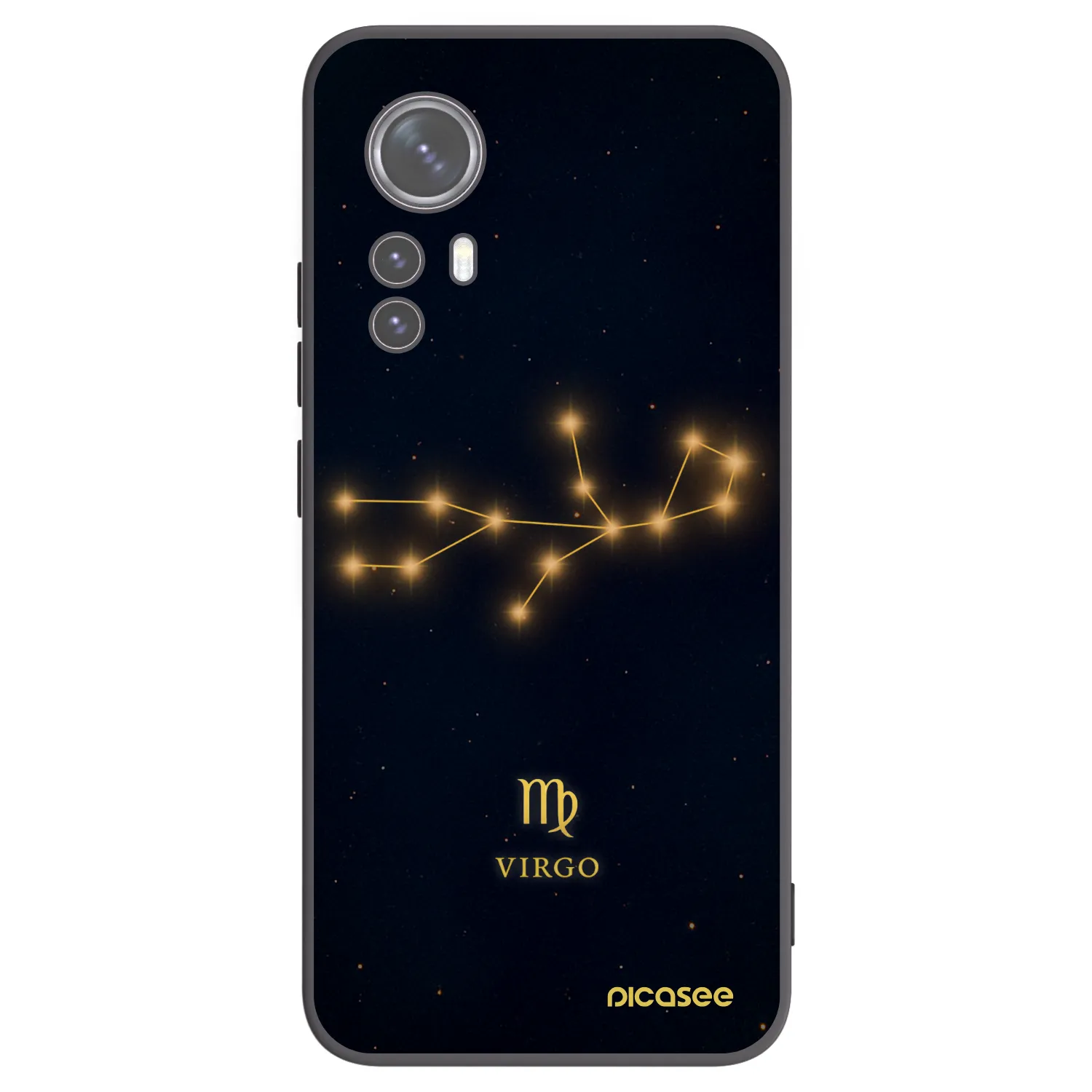 Picasee crna silikonska maskica za Xiaomi 12 - VIRGO