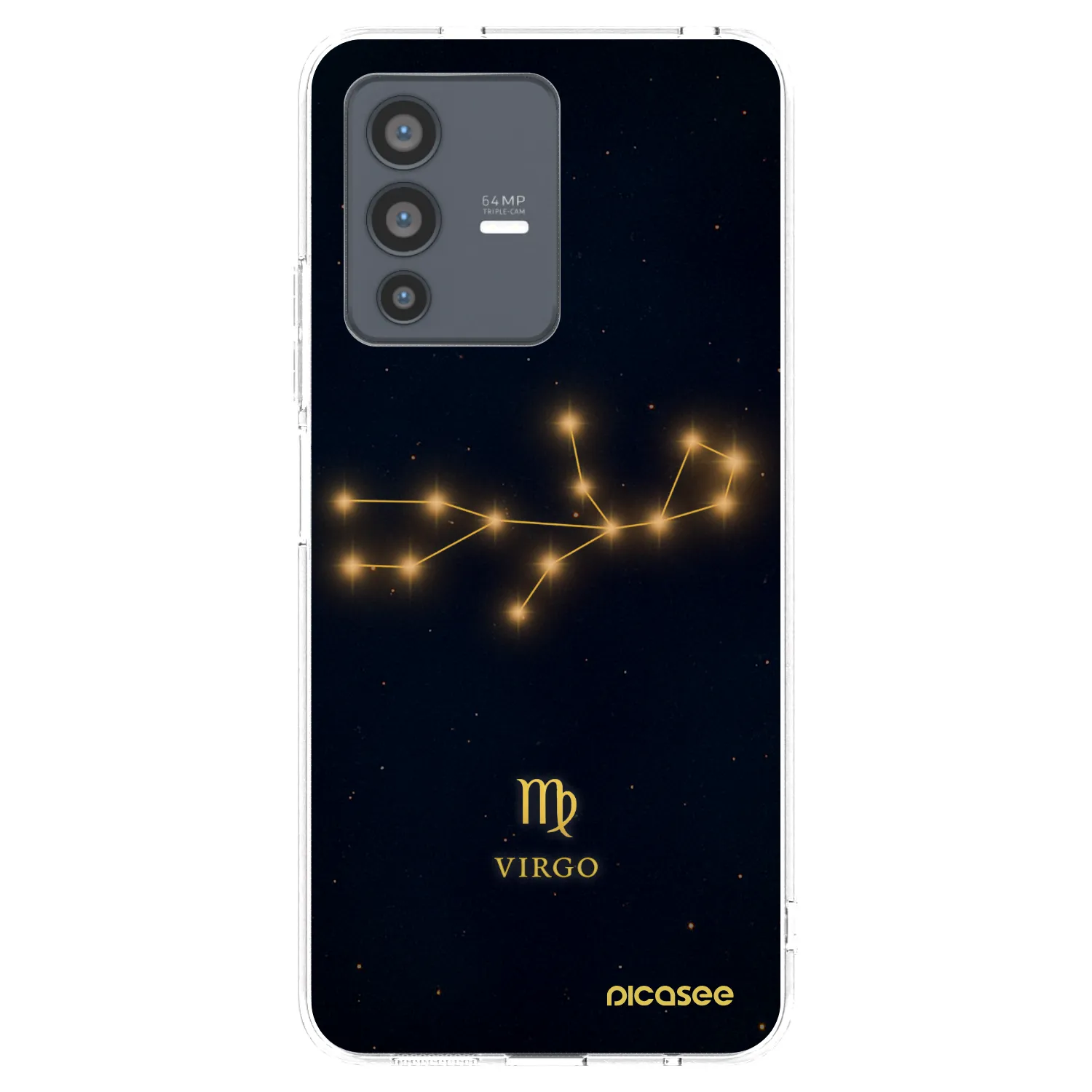 Picasee silikonska prozirna maskica za Vivo V23 5G - VIRGO
