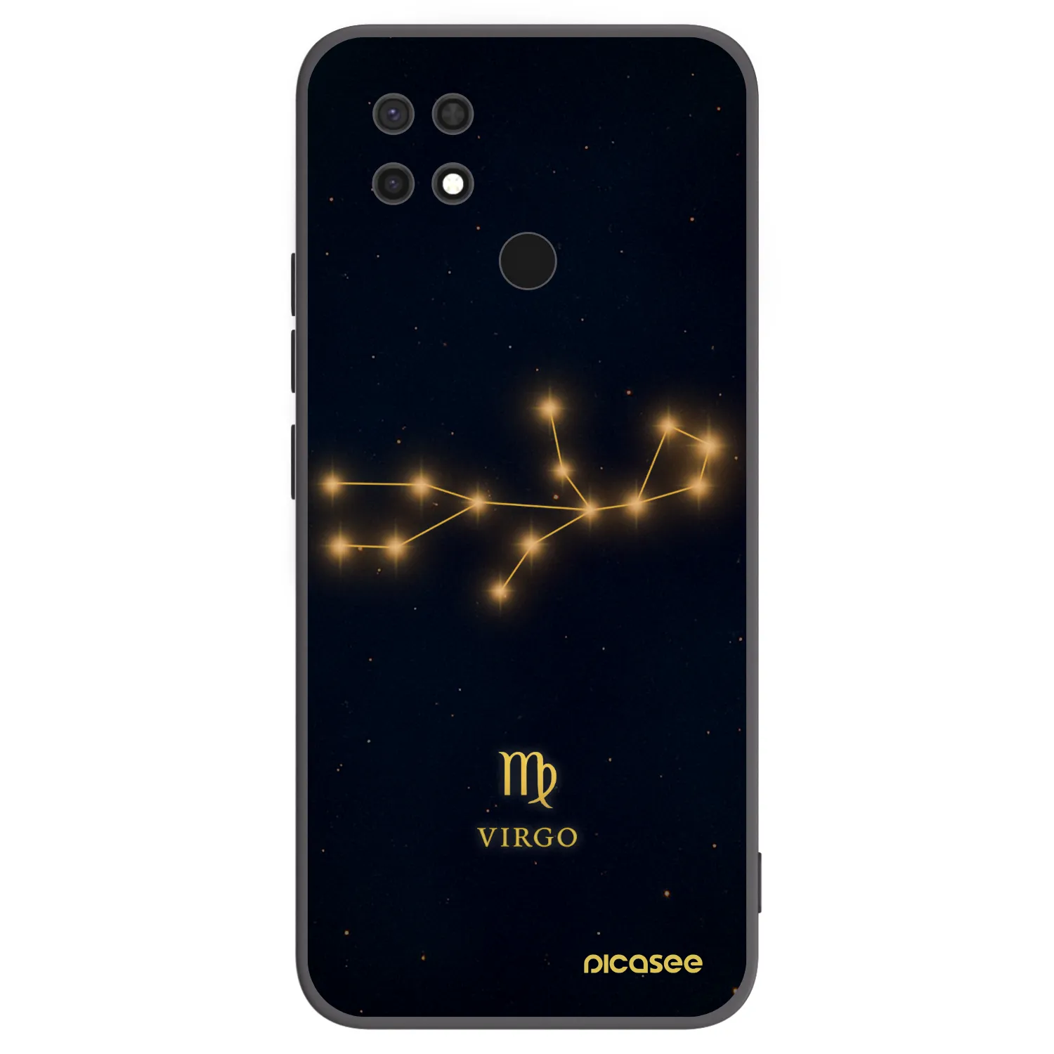 Picasee crna silikonska maskica za Xiaomi Redmi 10C - VIRGO