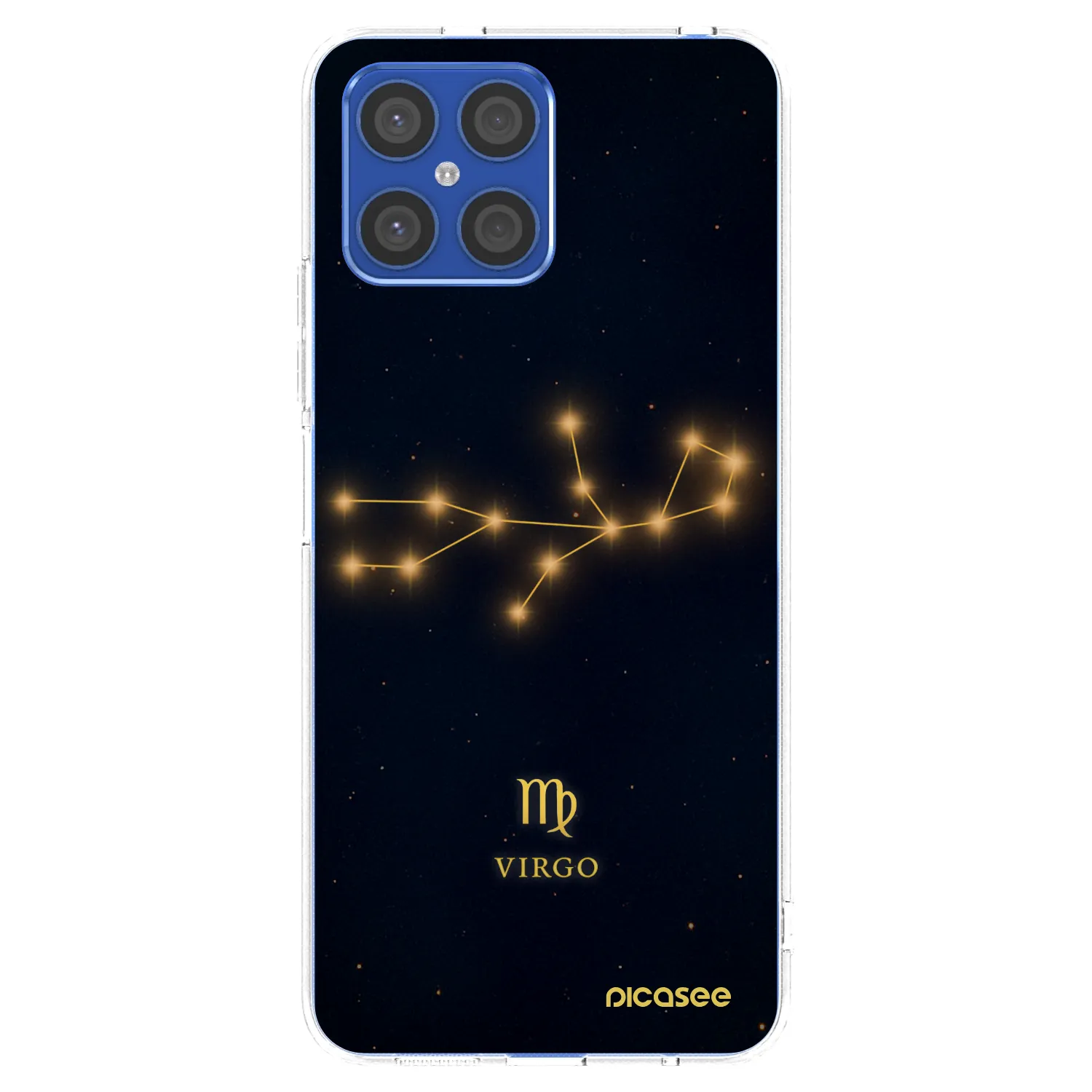 Picasee silikonska prozirna maskica za Honor X8 4G - VIRGO