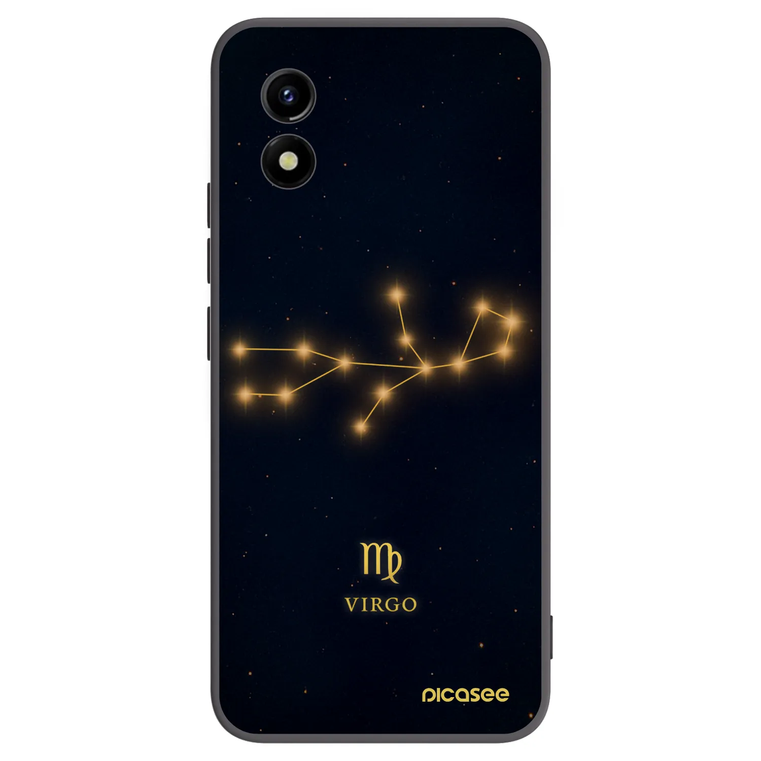 Picasee crna silikonska maskica za Vivo Y01 - VIRGO