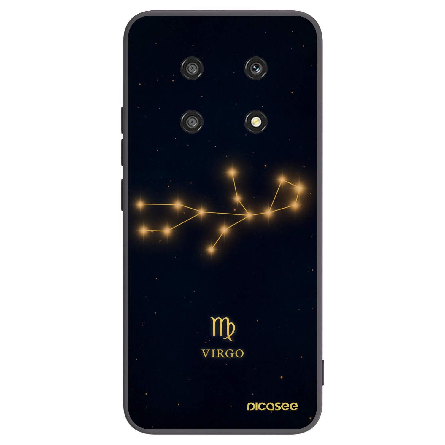 Picasee crna silikonska maskica za Honor Magic4 Lite 5G - VIRGO