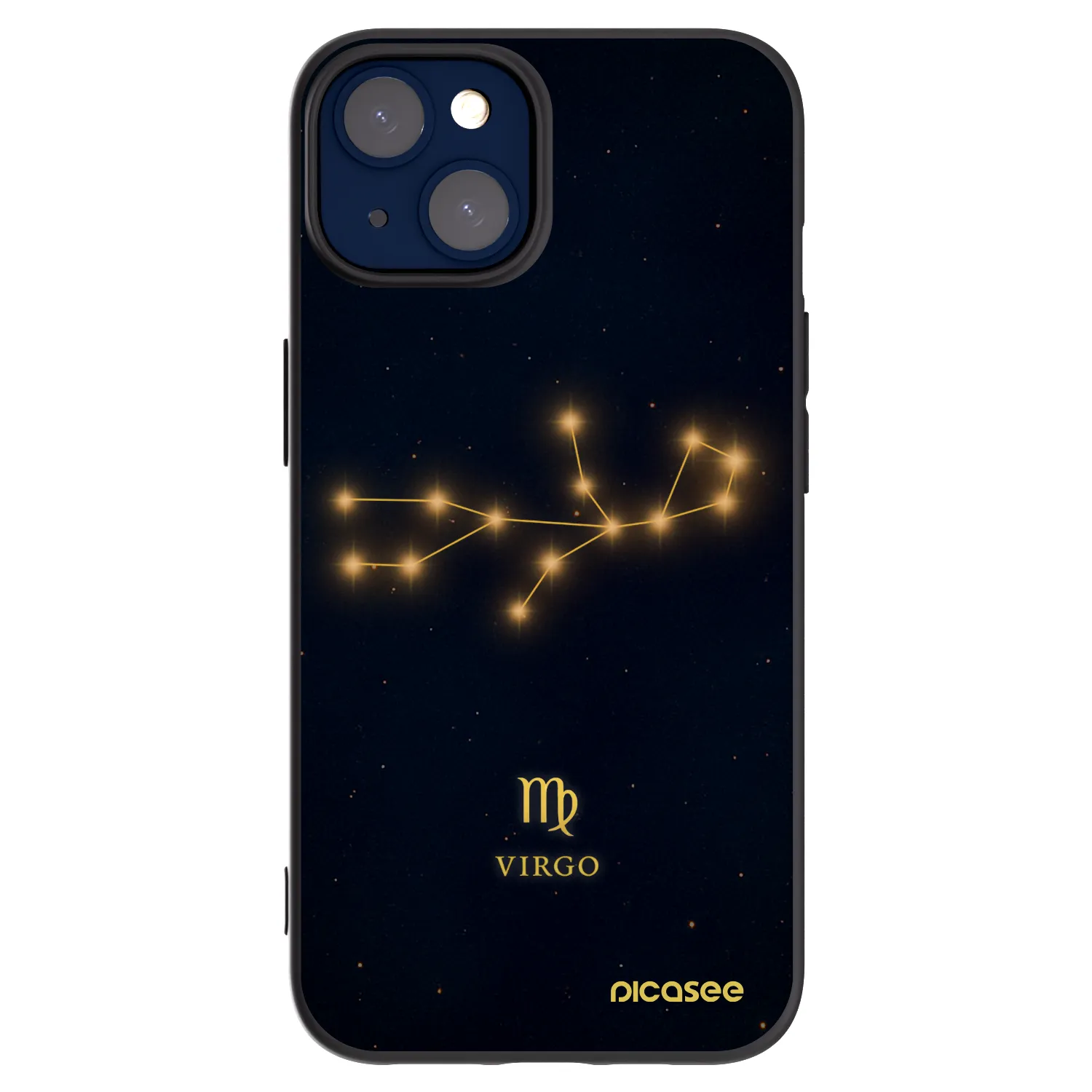 Picasee crna silikonska maskica za Apple iPhone 14 - VIRGO