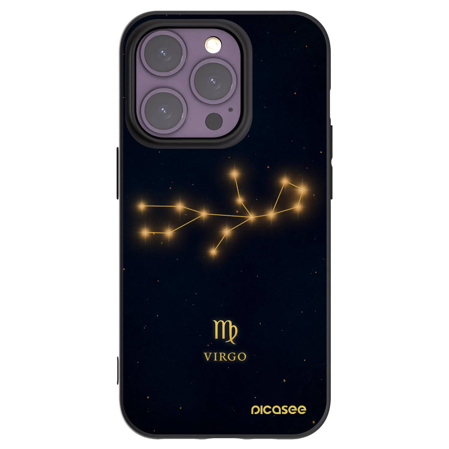 Picasee crna silikonska maskica za Apple iPhone 14 Pro - VIRGO