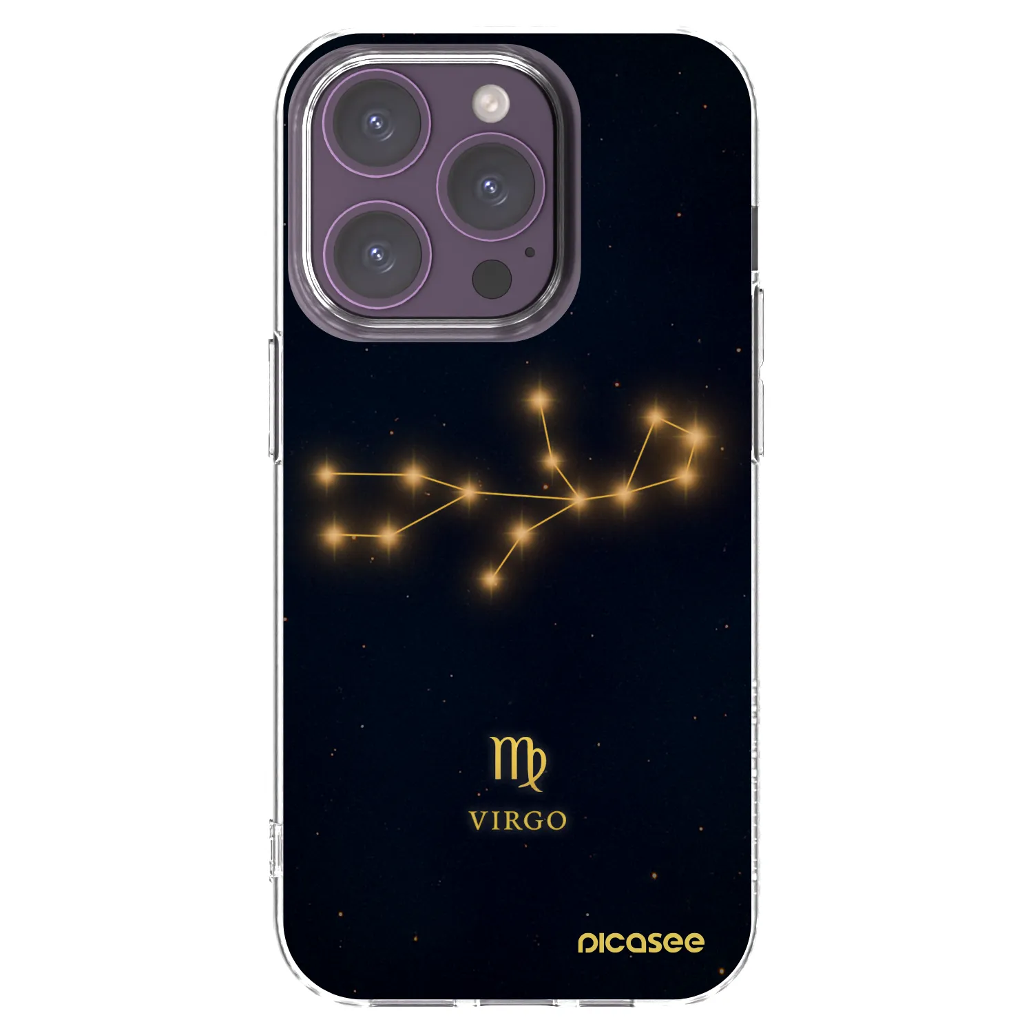 Picasee silikonska prozirna maskica za Apple iPhone 14 Pro - VIRGO