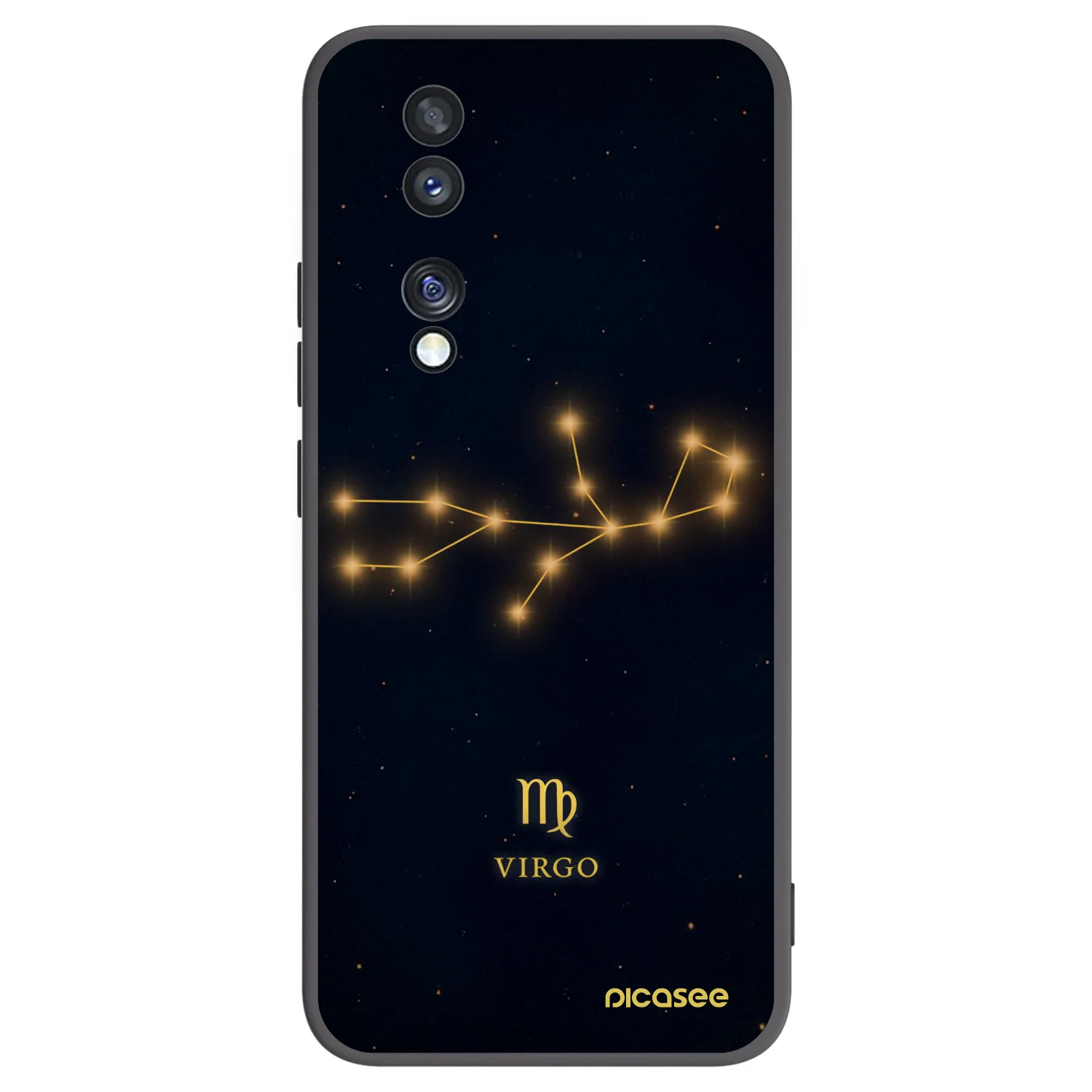 Picasee crna silikonska maskica za Honor 70 - VIRGO