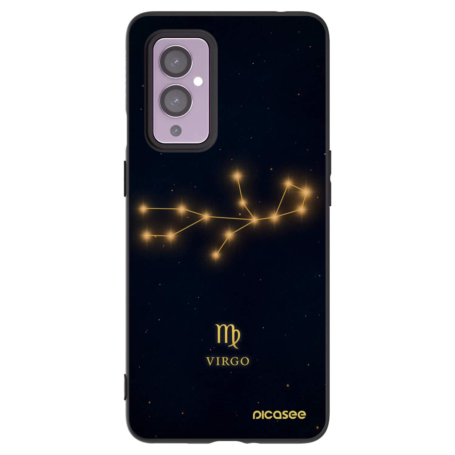 Picasee crna silikonska maskica za OnePlus 9 - VIRGO