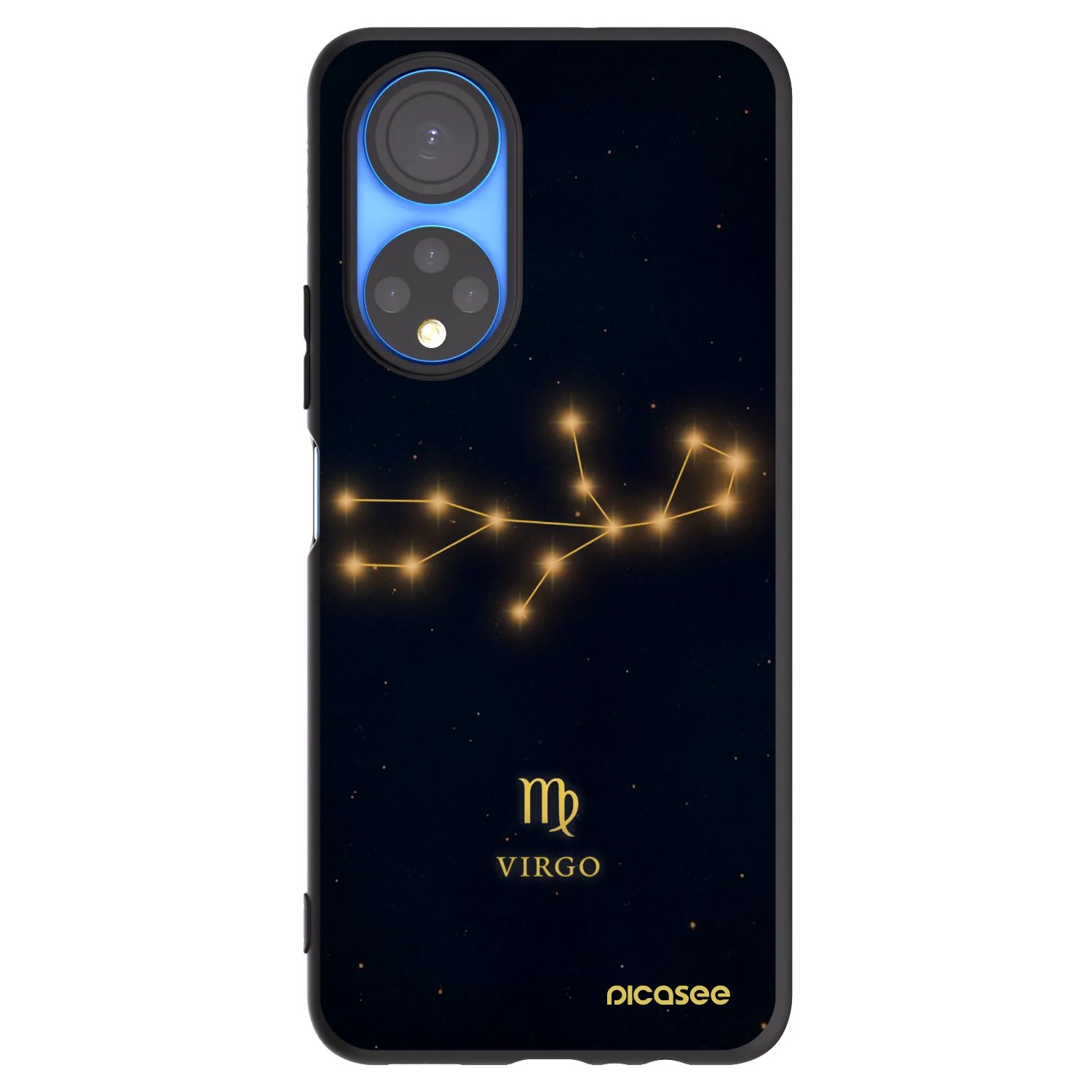 Picasee crna silikonska maskica za Honor X7 - VIRGO