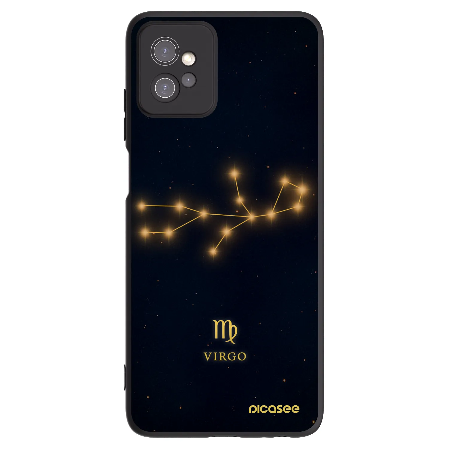 Picasee crna silikonska maskica za Motorola Moto G32 - VIRGO