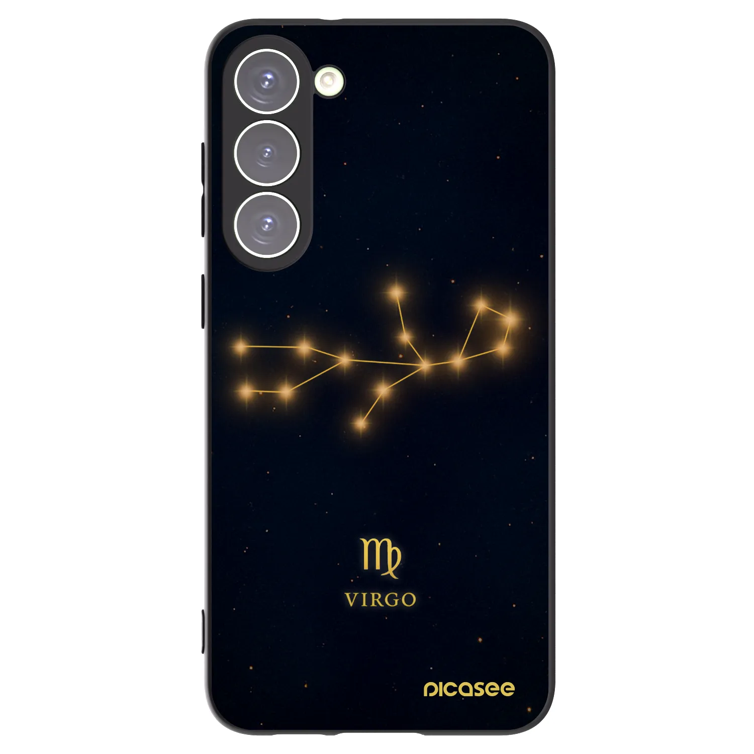 Picasee crna silikonska maskica za Samsung Galaxy S23+ 5G - VIRGO