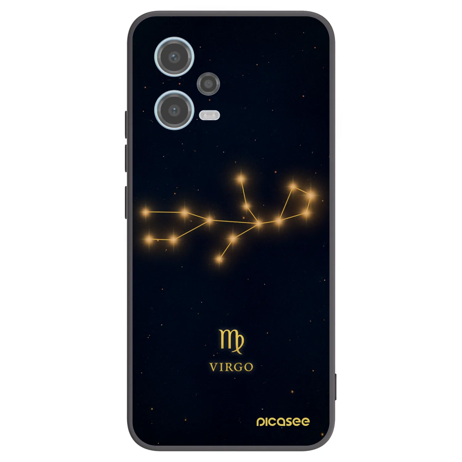 Picasee crna silikonska maskica za Xiaomi Redmi Note 12 5G - VIRGO