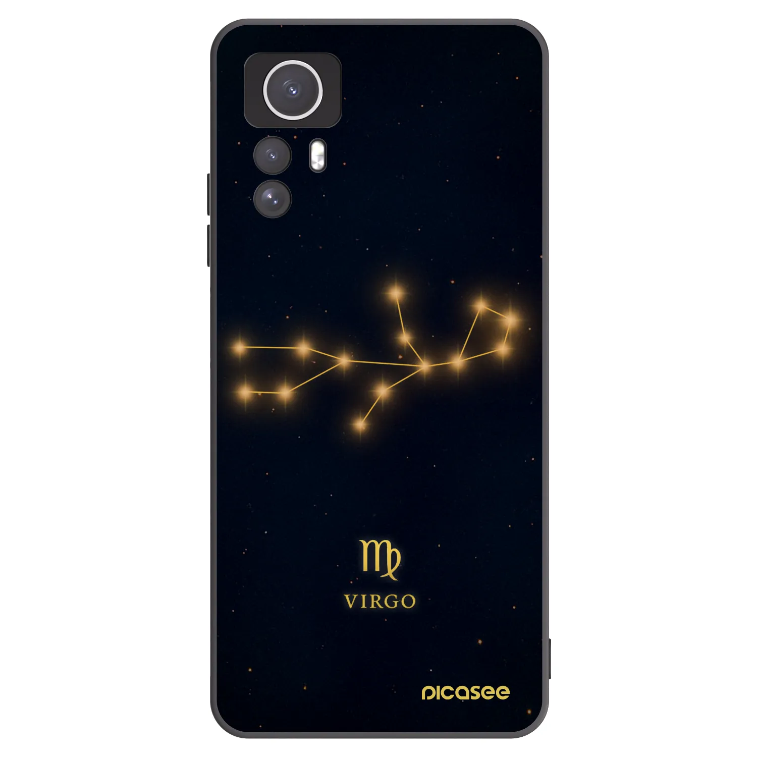 Picasee crna silikonska maskica za Xiaomi Redmi Note 12S - VIRGO