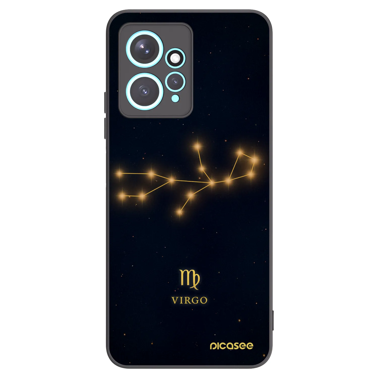 Picasee crna silikonska maskica za Xiaomi Redmi Note 12 4G - VIRGO