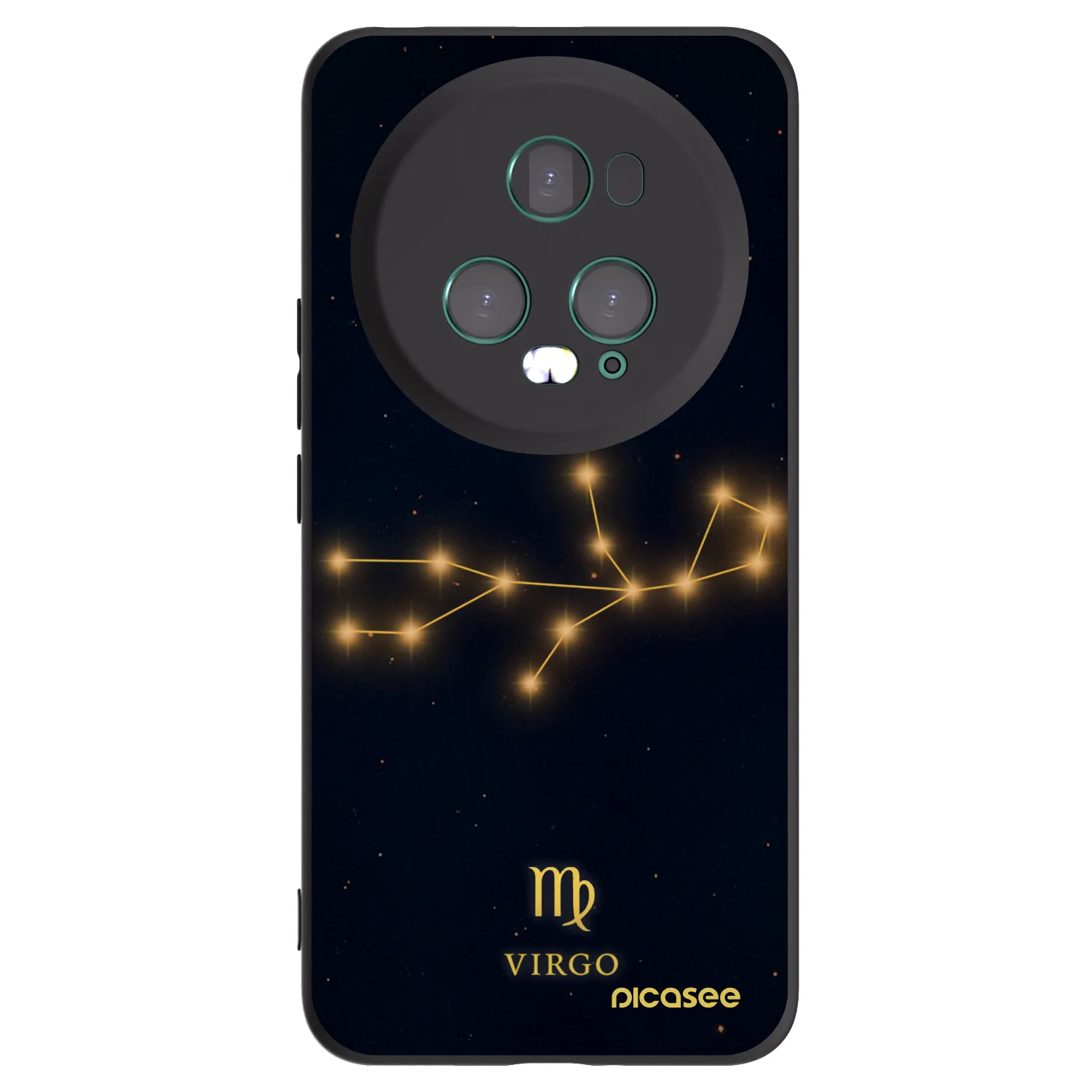 Picasee crna silikonska maskica za Honor Magic5 Pro - VIRGO